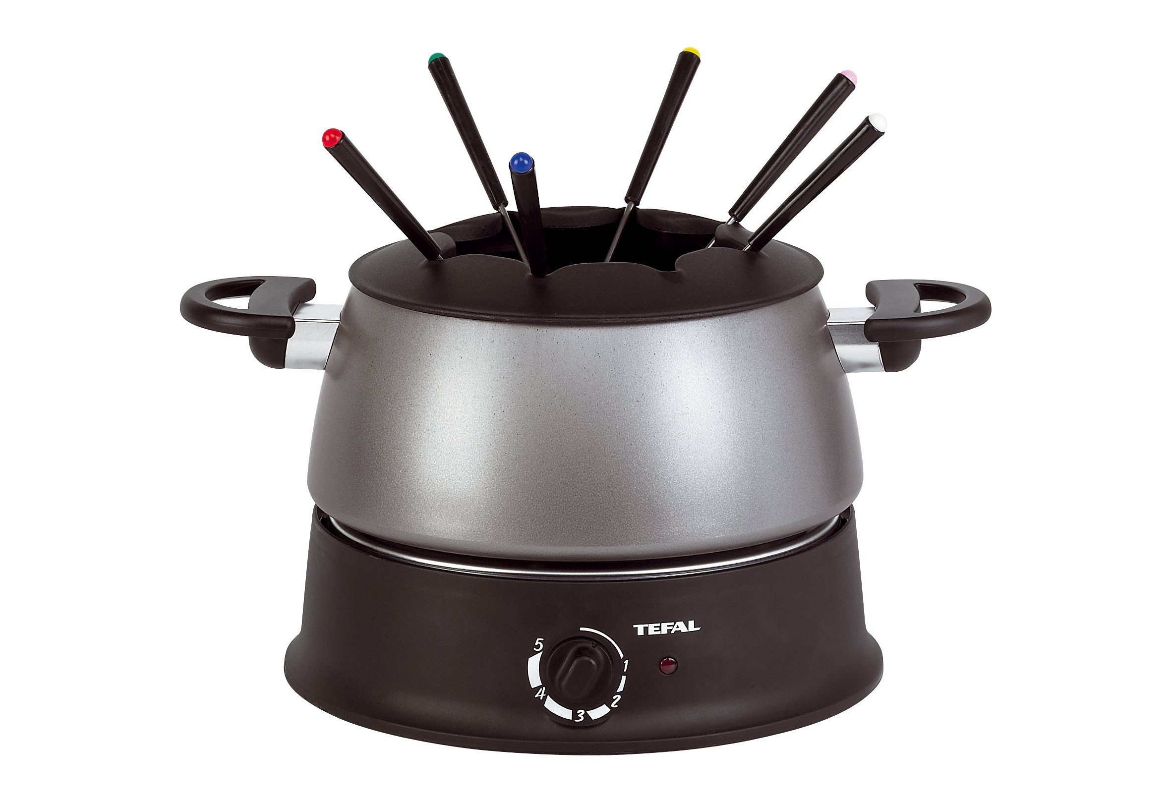 Tefal Elektro-Fondue »EF3000.10«, 6 wärmeisolierte Fondue-Gabeln