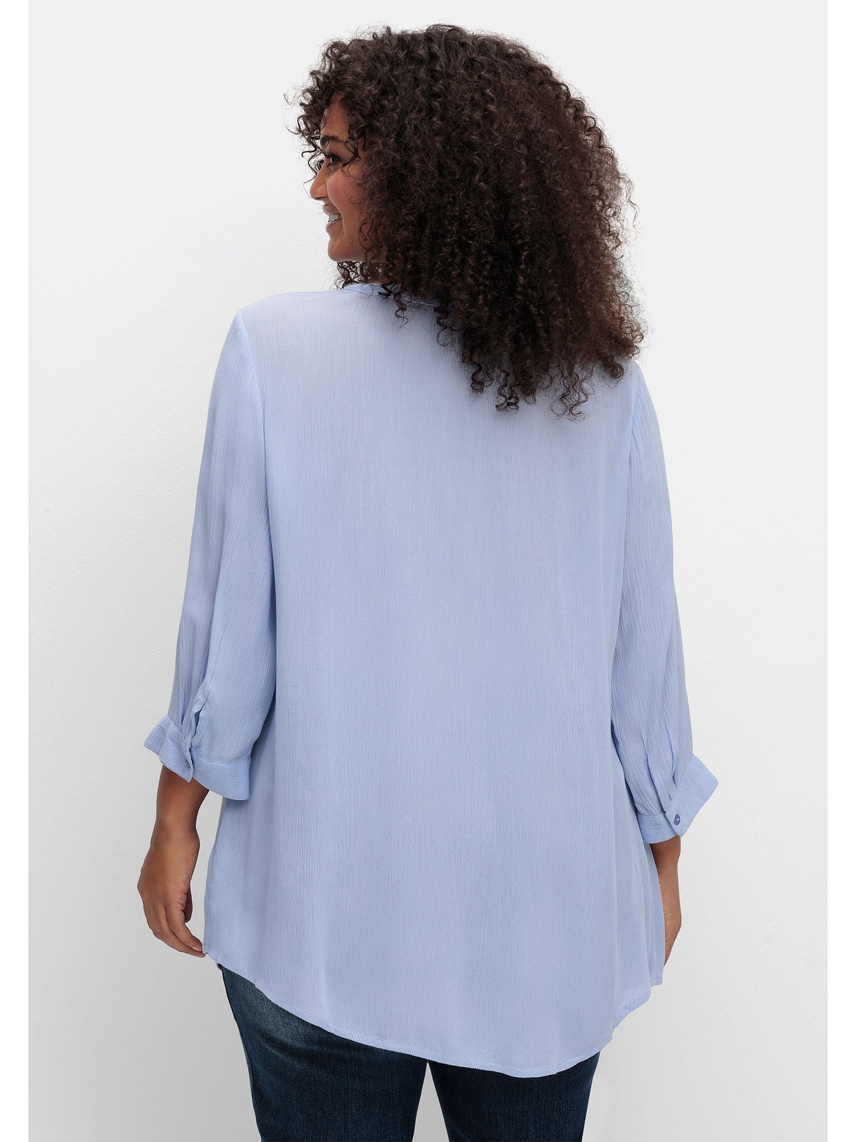 sheego by Joe Browns Longbluse "Große Größen", mit Häkelspitze und Biesen günstig online kaufen