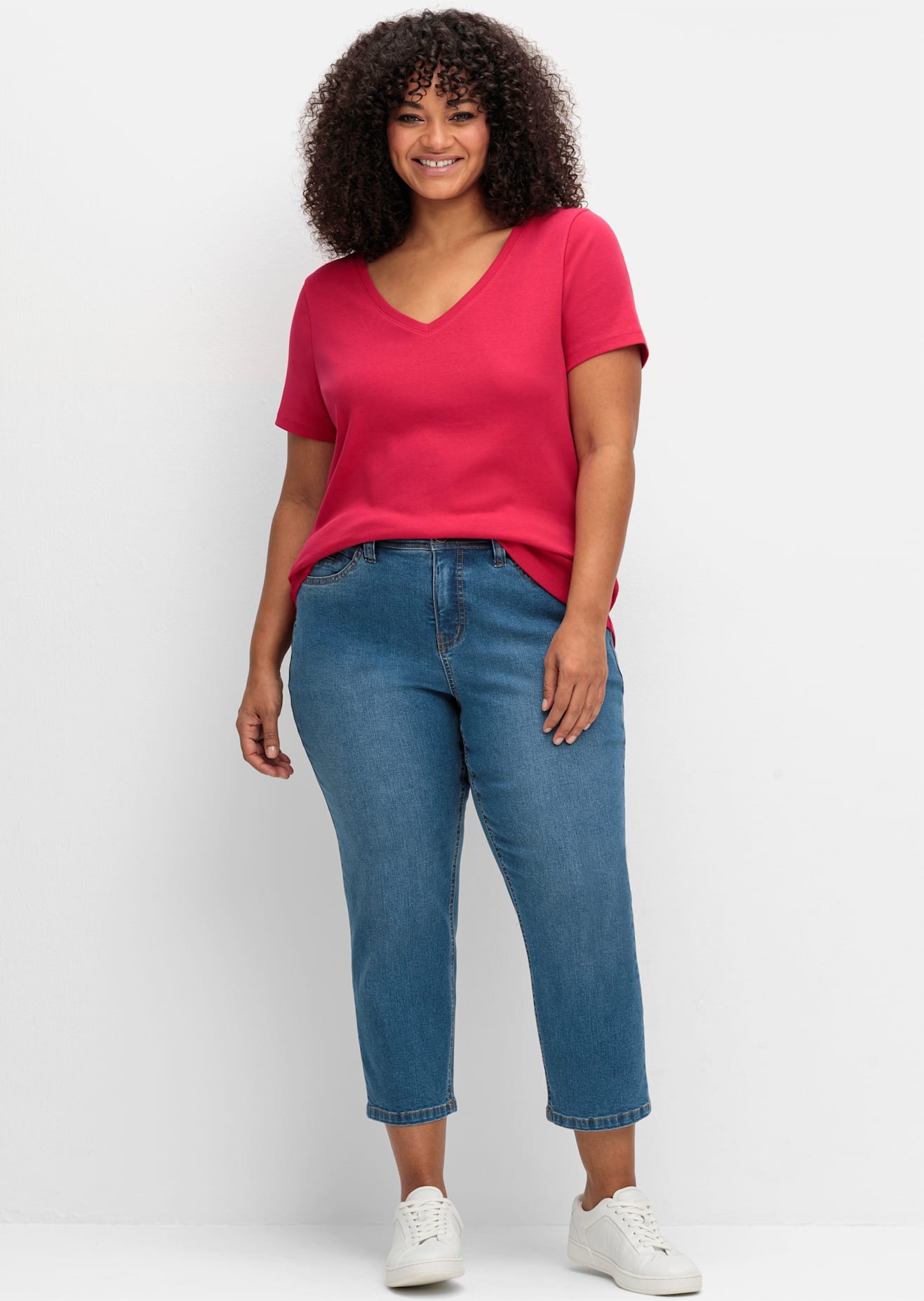 Sheego T-Shirt "T-Shirt" 1 Stk. günstig online kaufen