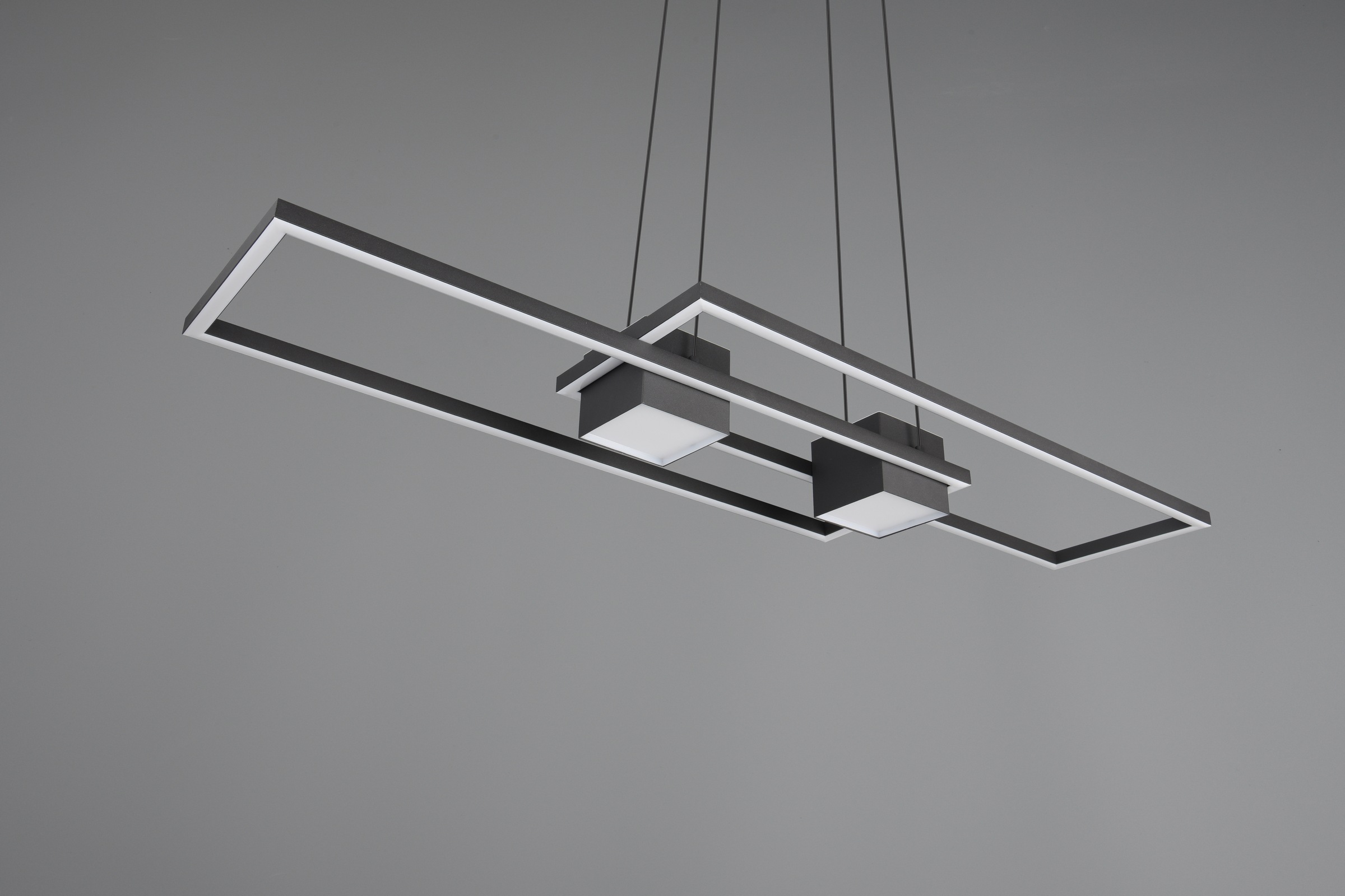 TRIO Leuchten LED Pendelleuchte »ALBANY, LED Hängelampe Wohnzimmer mit Fernbedienung, dimmbar, CCT«, 1 flammig, Leuchtmittel LED-Board | LED fest integriert, Lichtfarbe einstellbar, Memoryfunktion, Nachtlicht, up-and-down Licht