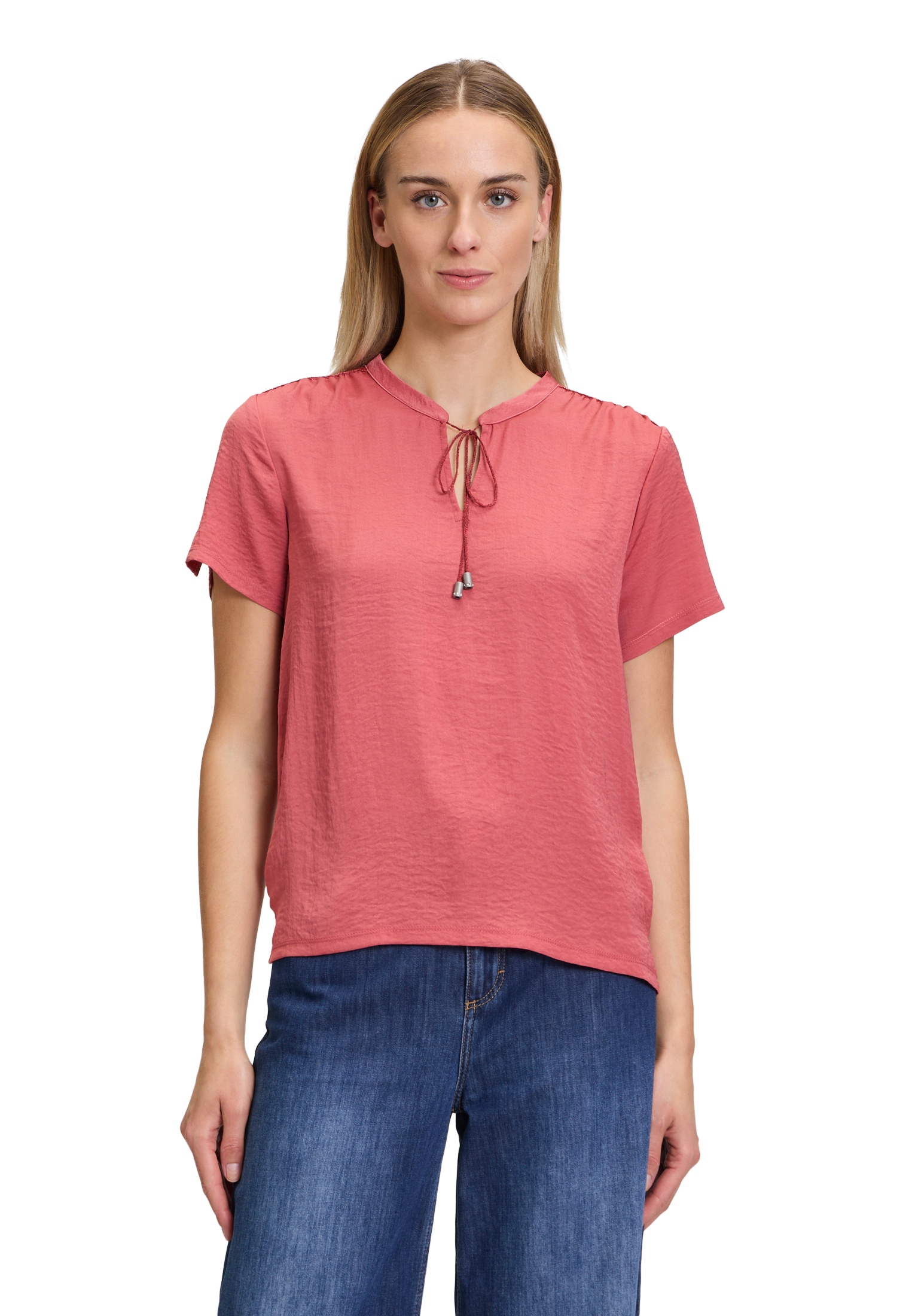 Cartoon Kurzarmshirt "Damen Blusenshirt kurzarm", 1 Stk. Materialmix günstig online kaufen