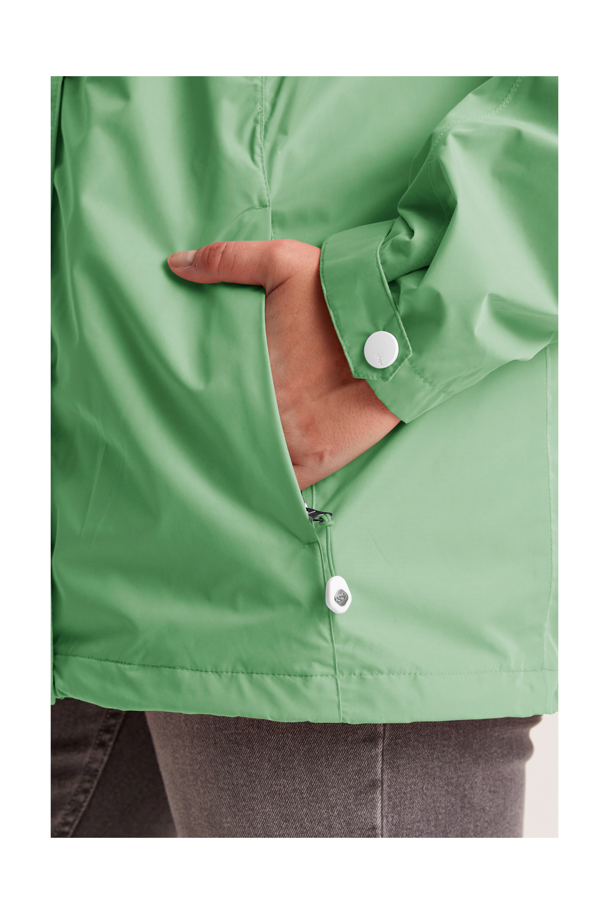 STOY Outdoorjacke »STS 11 WMN JCKT«, Wasserdichte, atmungsaktive STOY-Jacke mit abnehmbarer Kapuze