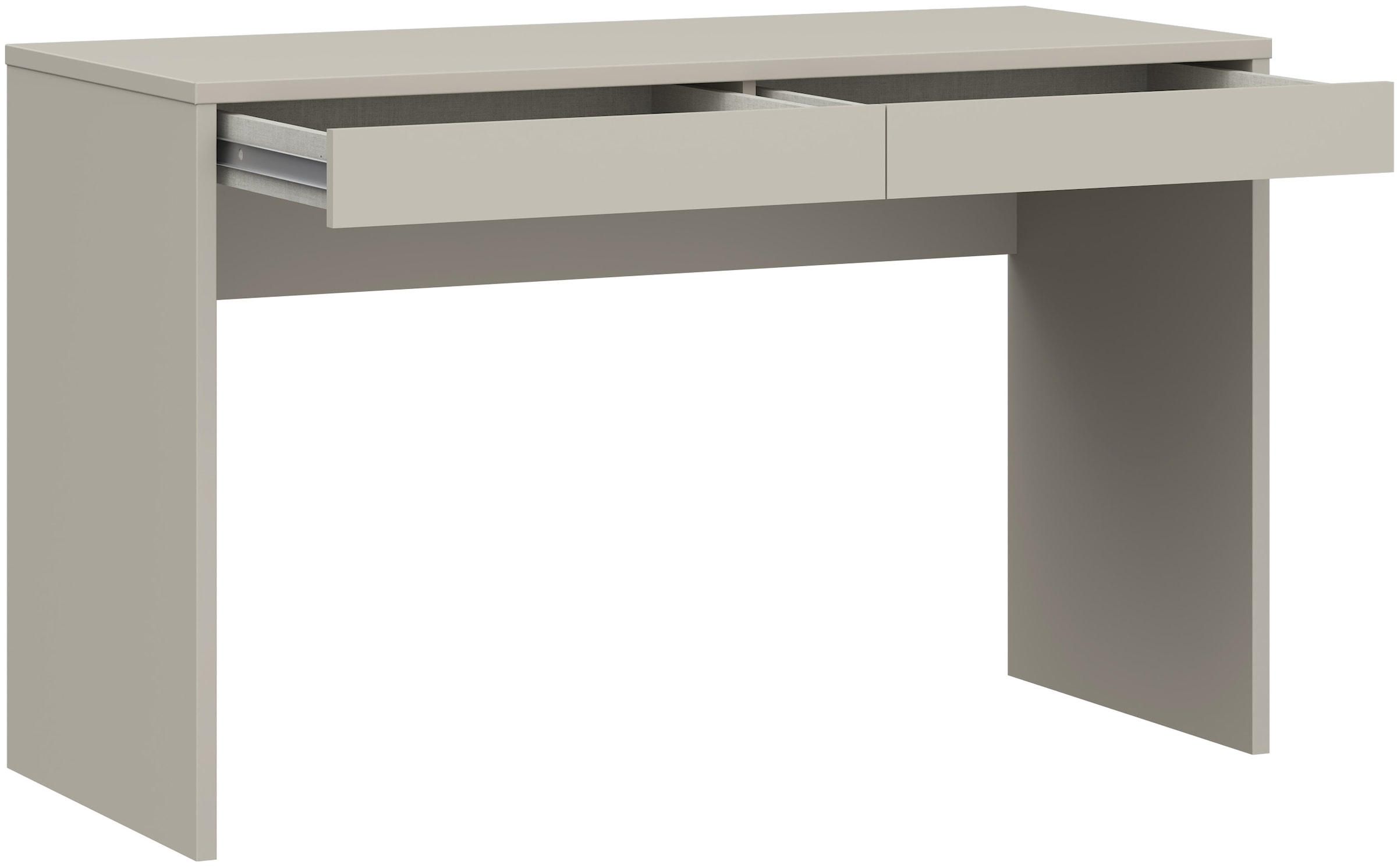 FORTE Schreibtisch »Milles« 2 Schubkästen mit Vollauszug, B/H/T 124,8/77,3/53,1 cm