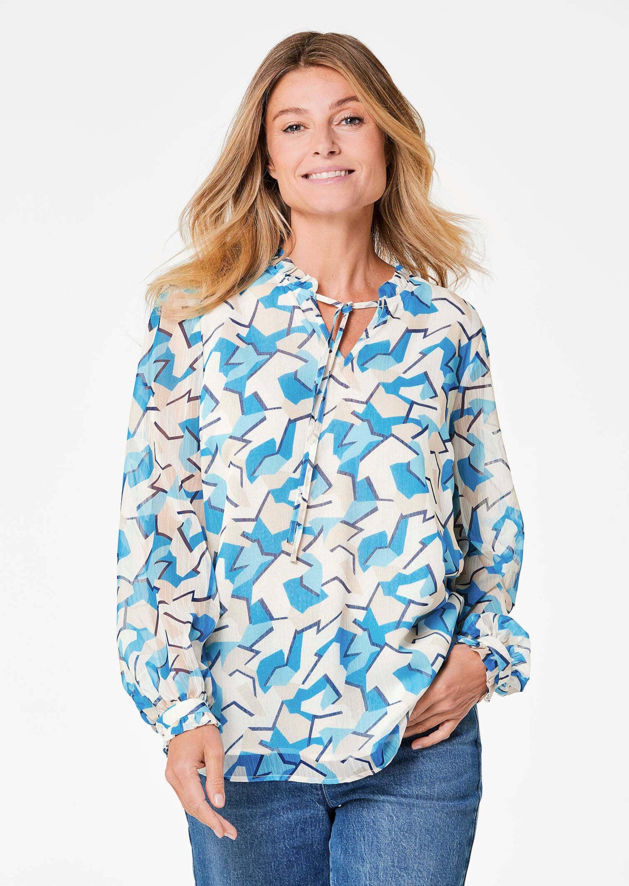 GOLDNER Chiffonbluse »Kurzgröße Bluse«
