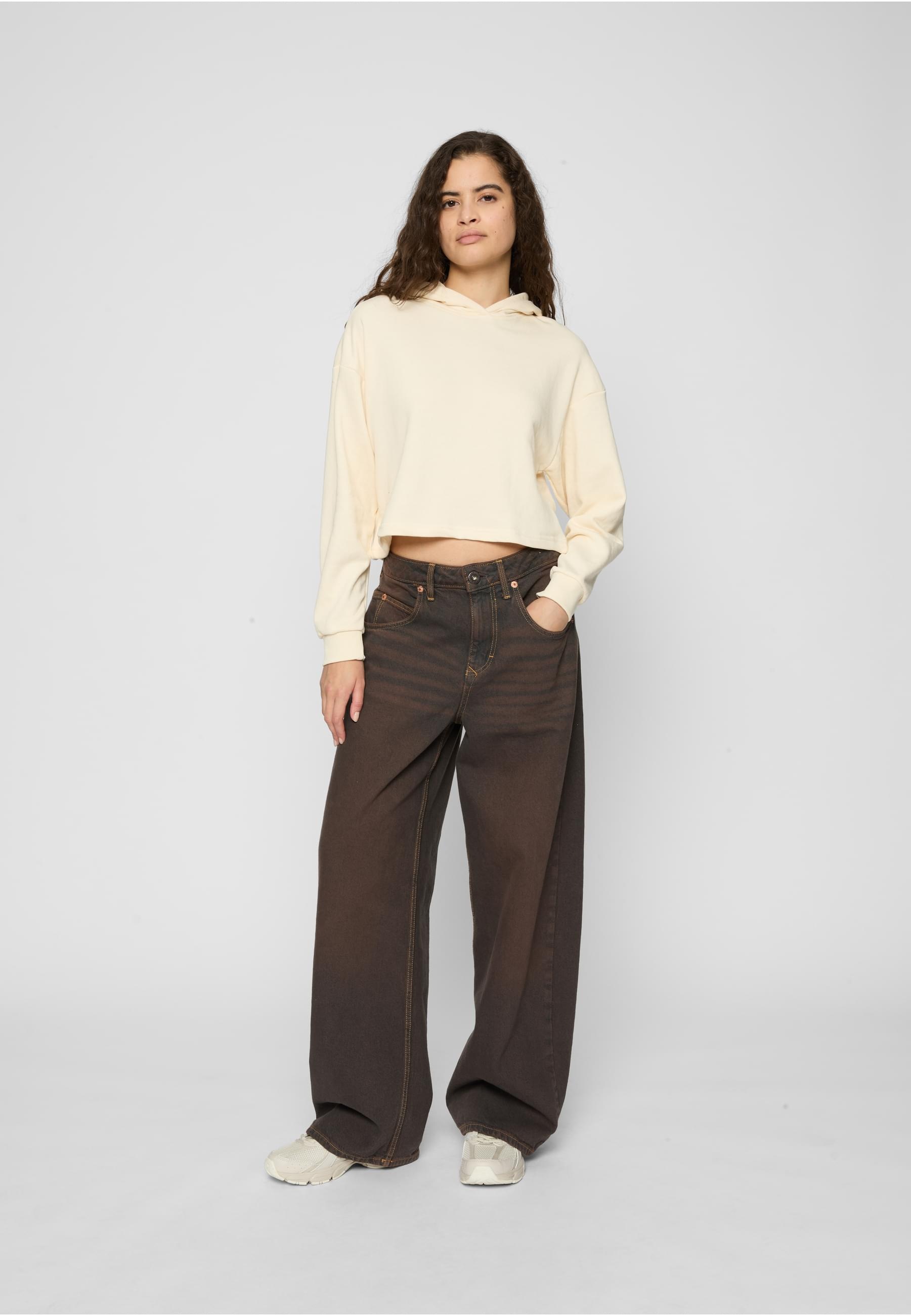 URBAN CLASSICS Kapuzenpullover »Urban Classics Damen Ladies Oversized Cropped Light Terry Hoodie«, (1 tlg.)