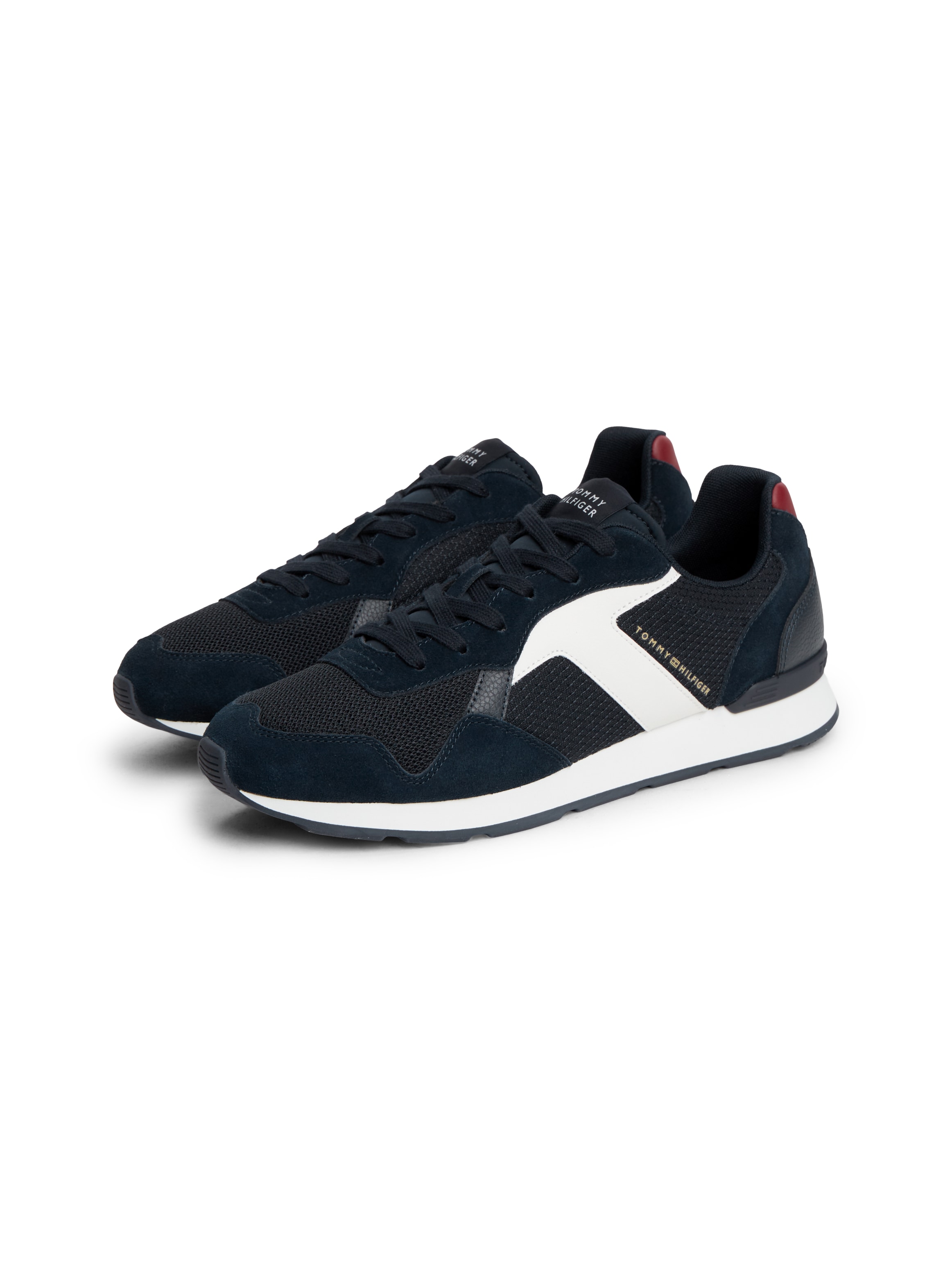 Tommy Hilfiger Sneaker "T HILFIGER CORE MIX RUNNER" Schnürschuh, Halbschuh, Freizeitschuh mit Kontrastbesätzen