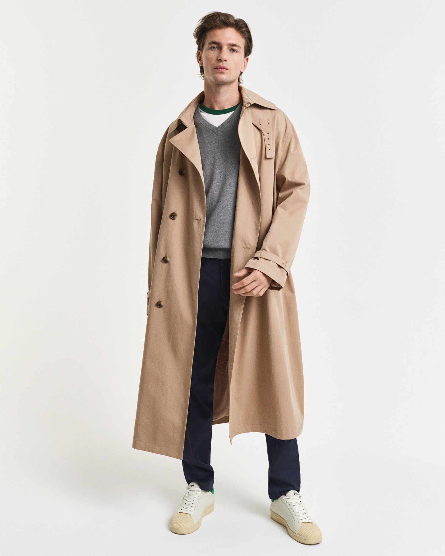 Gant V-Ausschnitt-Pullover »Classic Cotton V-Neck«, Premium Strickjersey aus weicher 100% Baumwolle, Übergangspullover