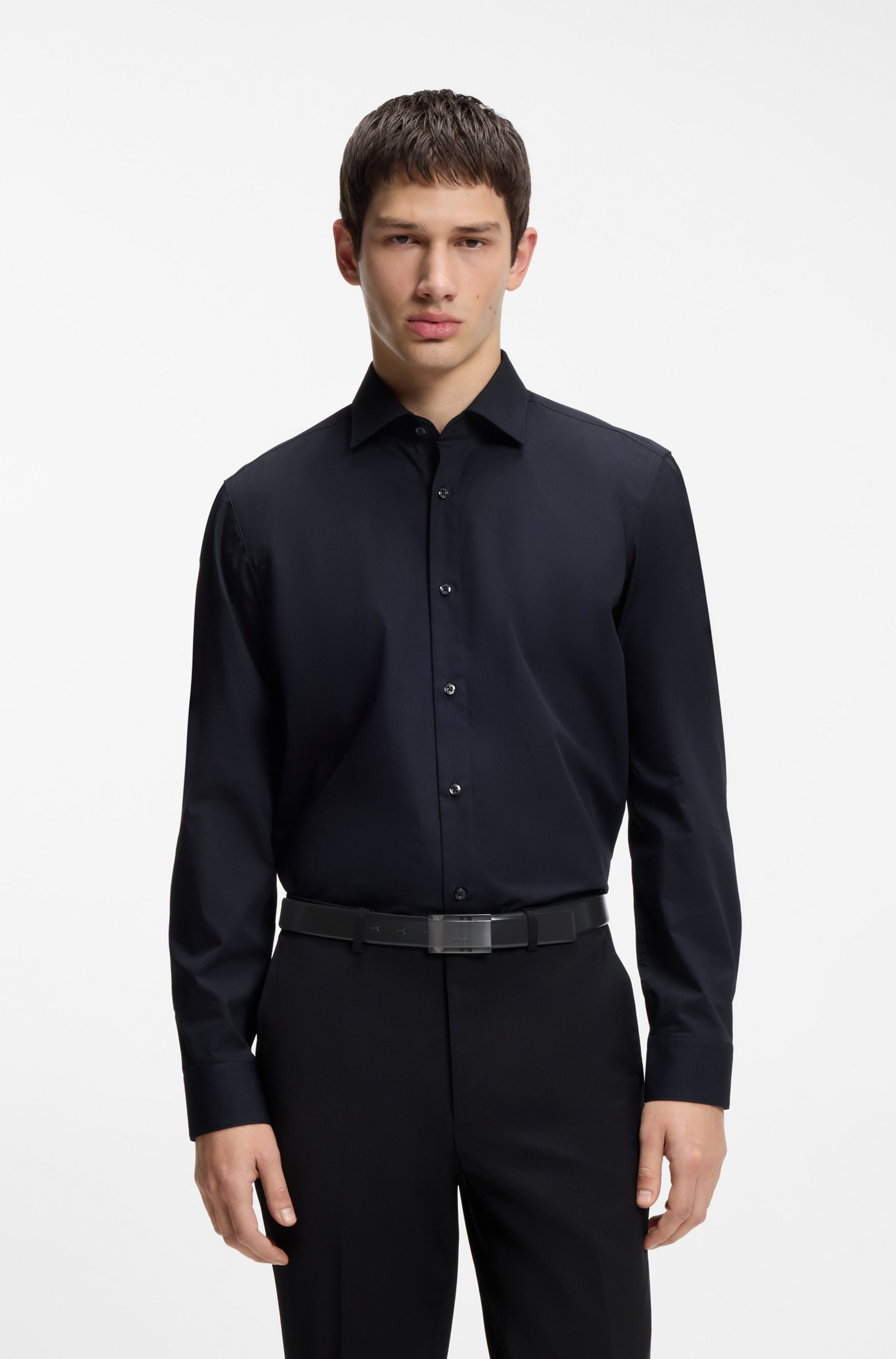 HUGO Ledergürtel »Gexter Sz30« mit Koppelschließe