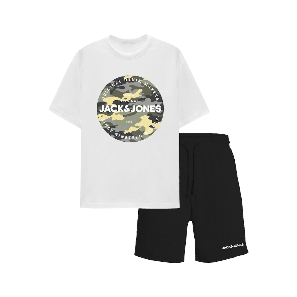 Jack & Jones Junior Shirt & Shorts »JJPETE CAMO SET PACK JNR«, (Set, 2 tlg., 2)