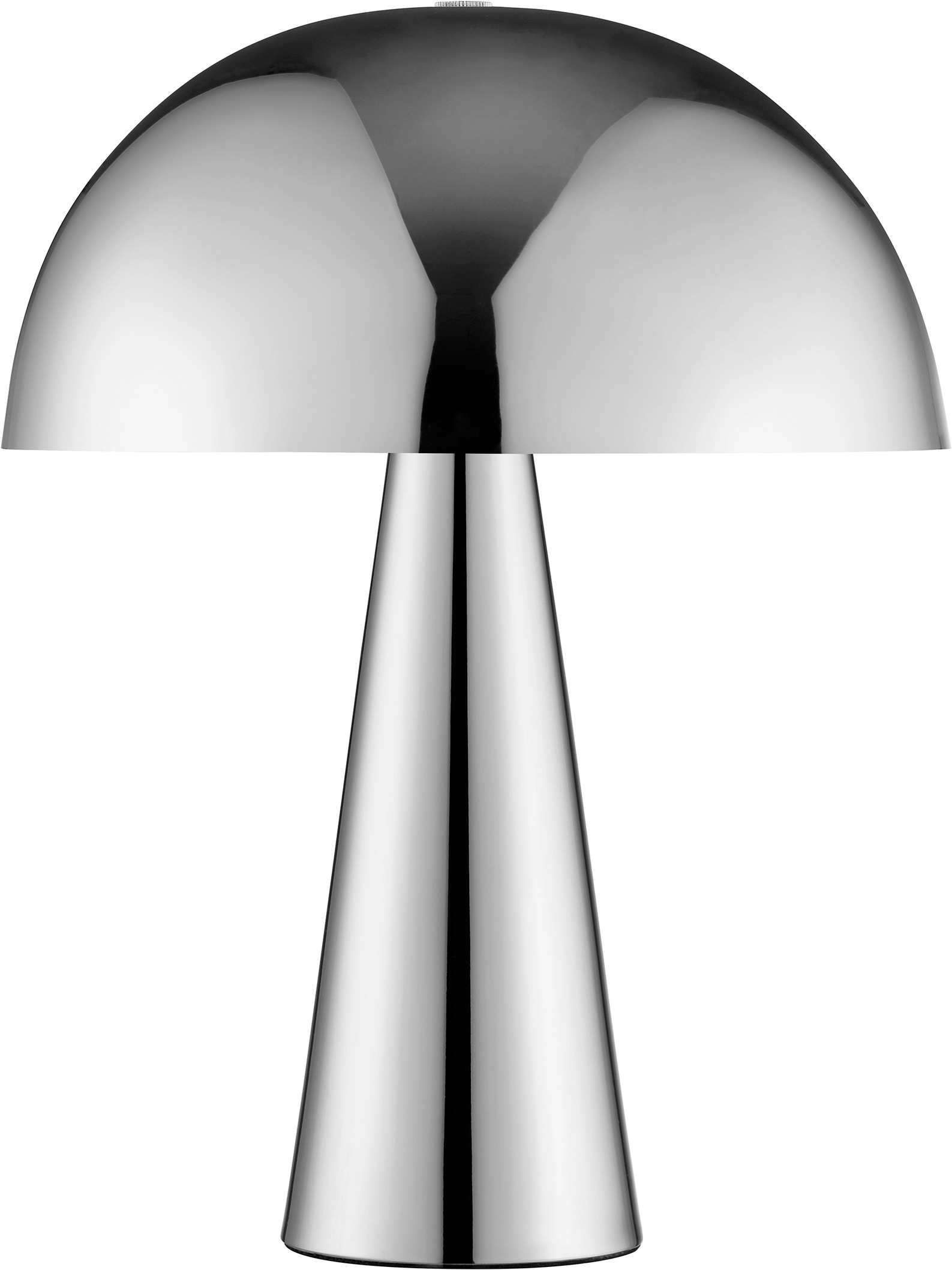 Brilliant Tischleuchte »Sigrun« E14 1 Stk. Pilz Tischleuchte, 33 cm, Ø 25 cm, E14, max. 20 W, Metall, chromfarben