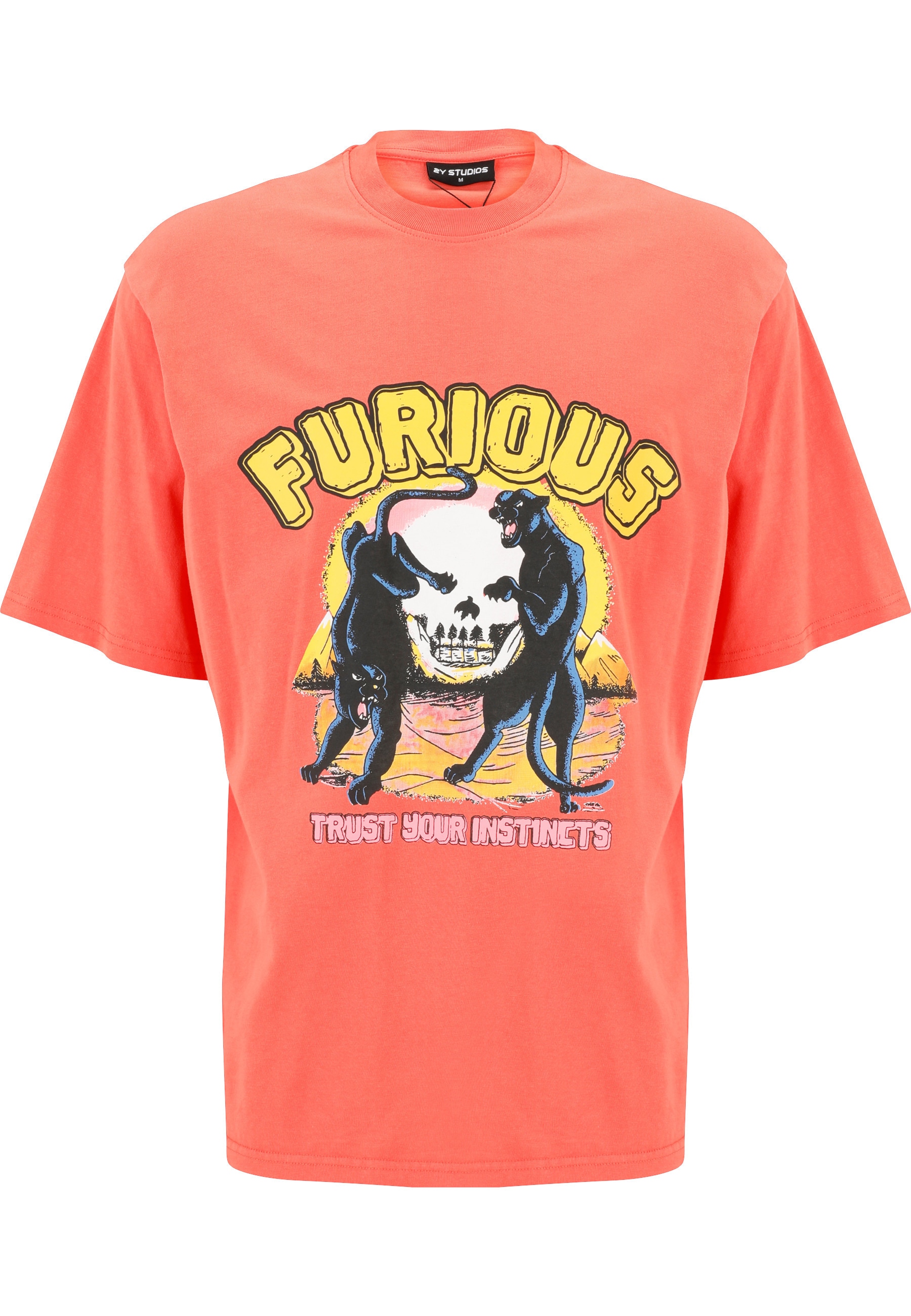 2Y Studios T-Shirt "2Y Studios Herren 2Y Furious Oversize Tee" 1 Stk.