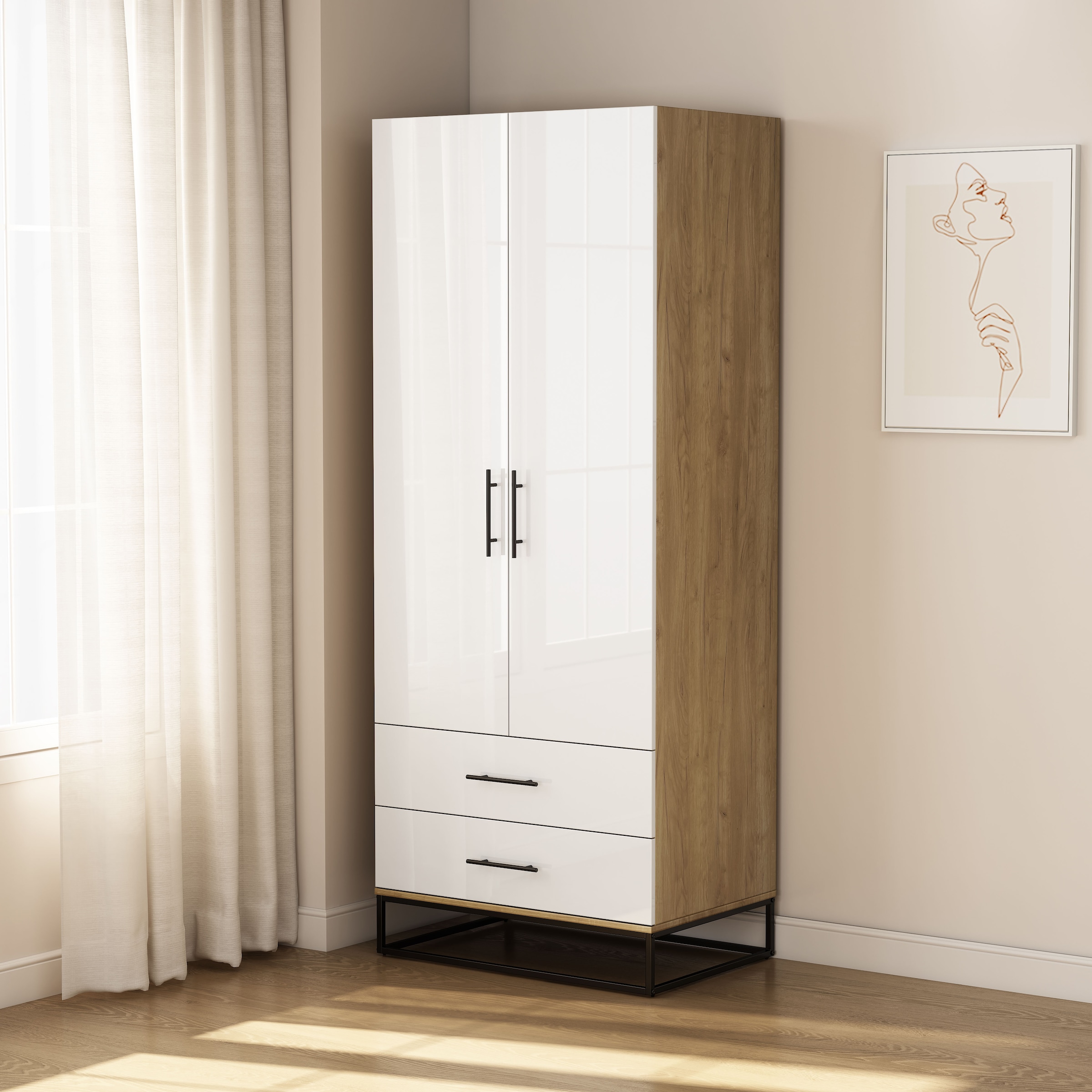 OTTO home Kleiderschrank »Lucca Schlafzimmerschrank Garderobe hochglanz Bestseller«