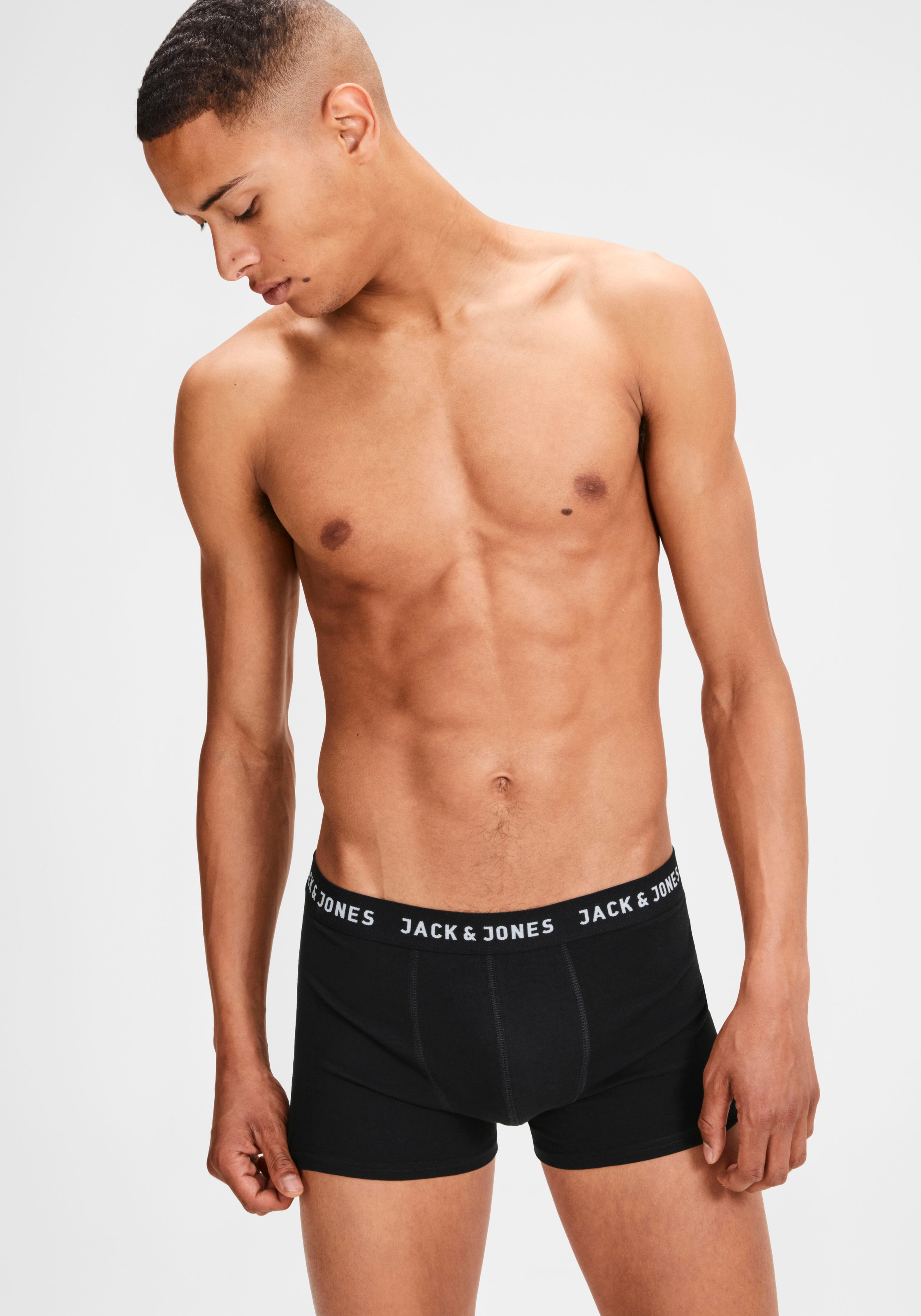 Jack & Jones Boxer »JACHUEY TRUNKS 5 PACK NOOS«, (Packung, 5 St.), mit Logobündchen