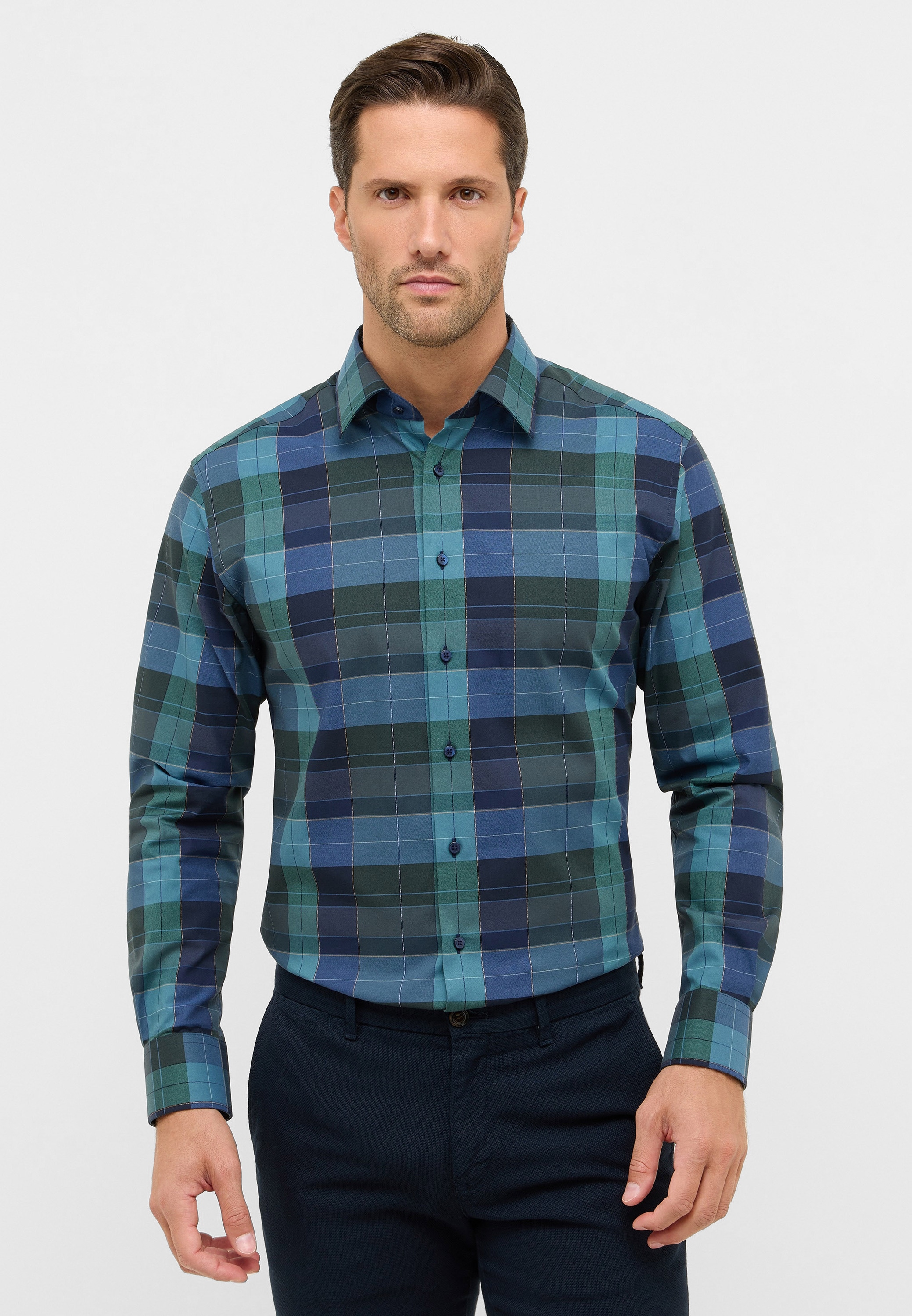 Eterna Langarmhemd "MODERN FIT", NON IRON (bügelfrei) günstig online kaufen