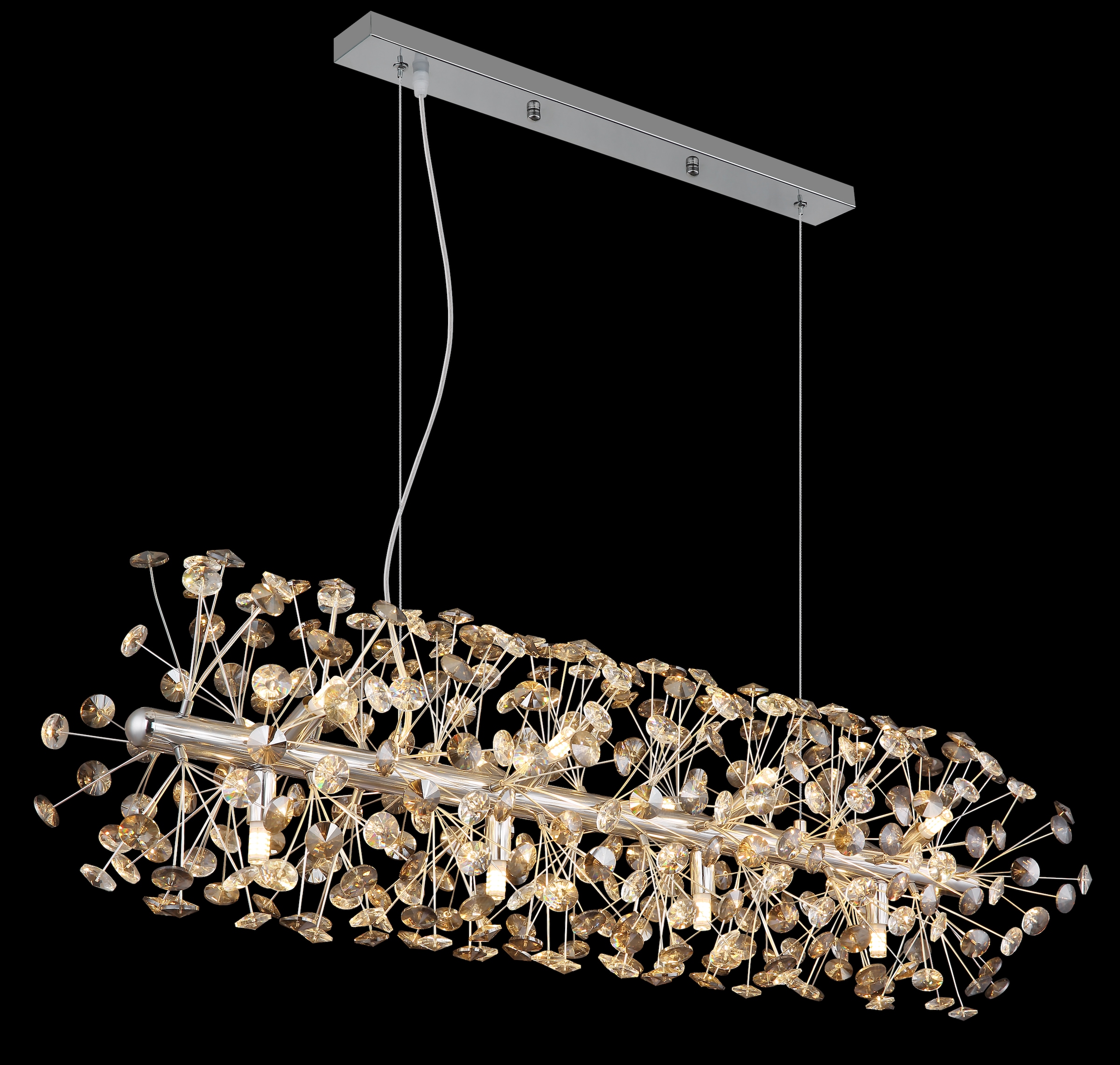 GLOBO LIGHTING Hängeleuchte »KATRINA« G9 1 Stk. Warmweiß Luster Hängelampe Esszimmer Esstisch-Lampe elegant