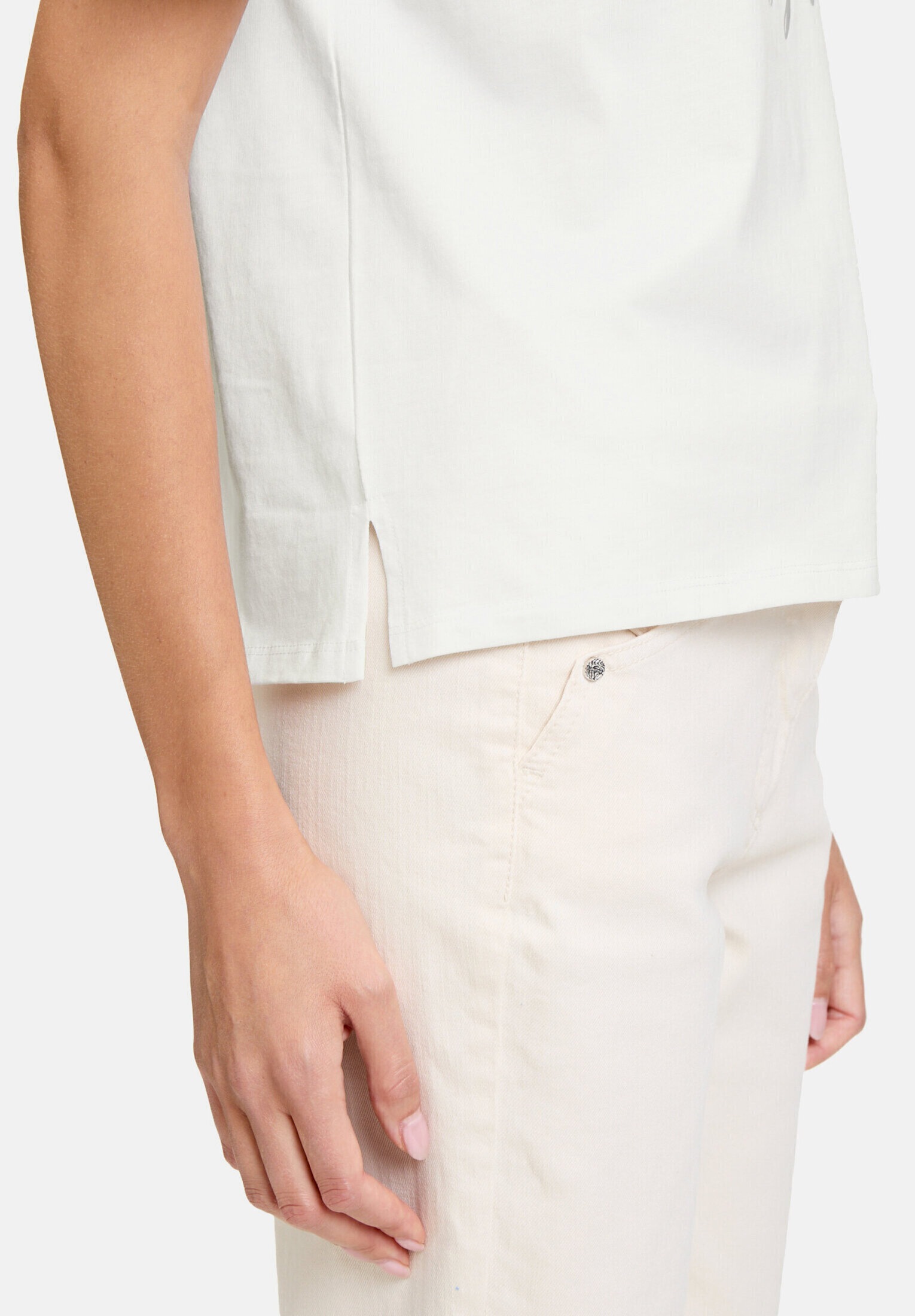 Betty Barclay Kurzarmshirt »Damen mit Aufdruck« 1 Stk. Glitzersteine