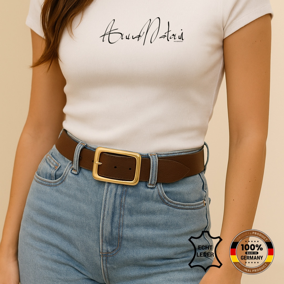AnnaMatoni Ledergürtel "AnnaMatoni Leder Gürtel Flora" günstig online kaufen