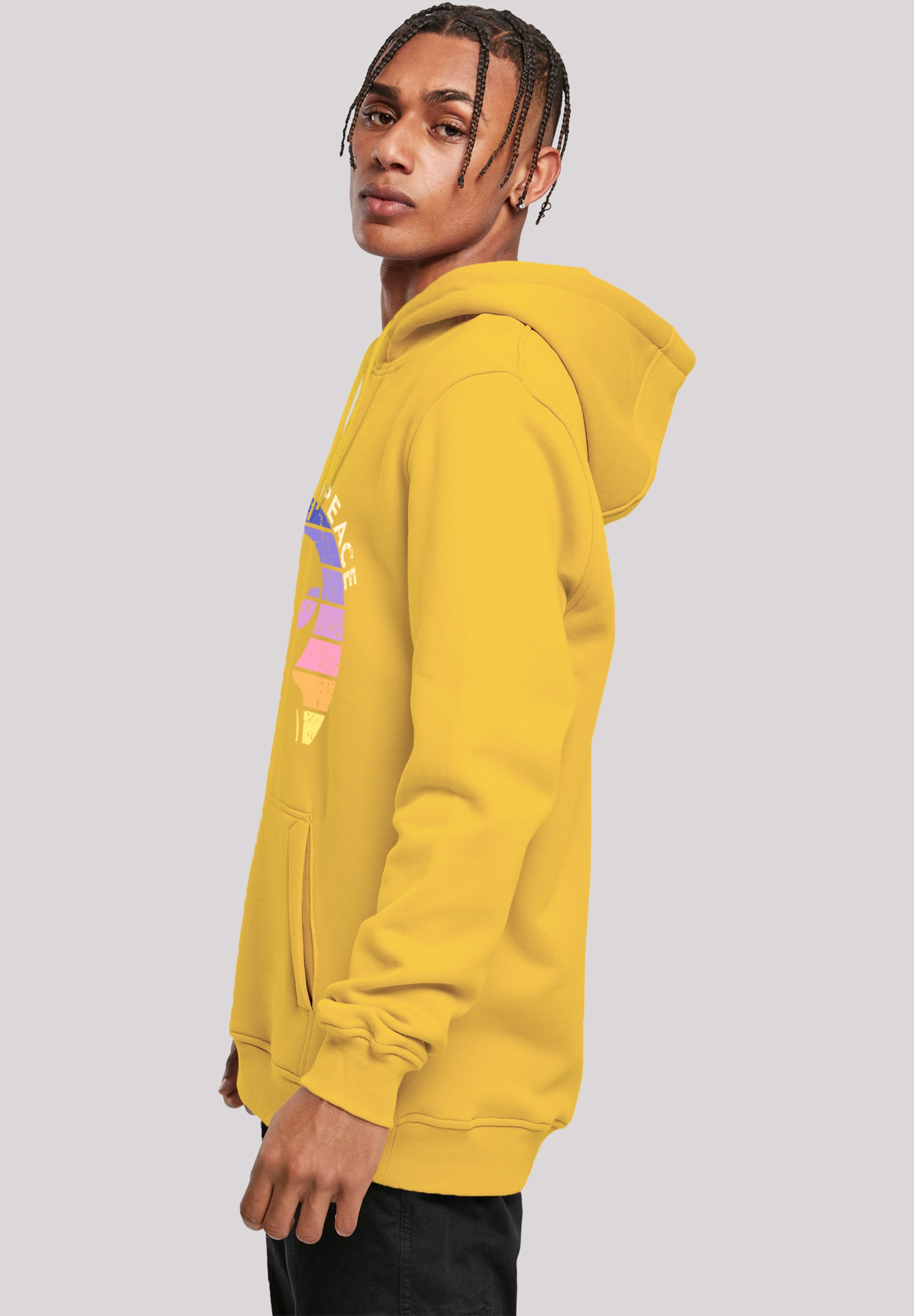 F4NT4STIC Kapuzenpullover »Alien Peace Sunset«, Premium Qualität