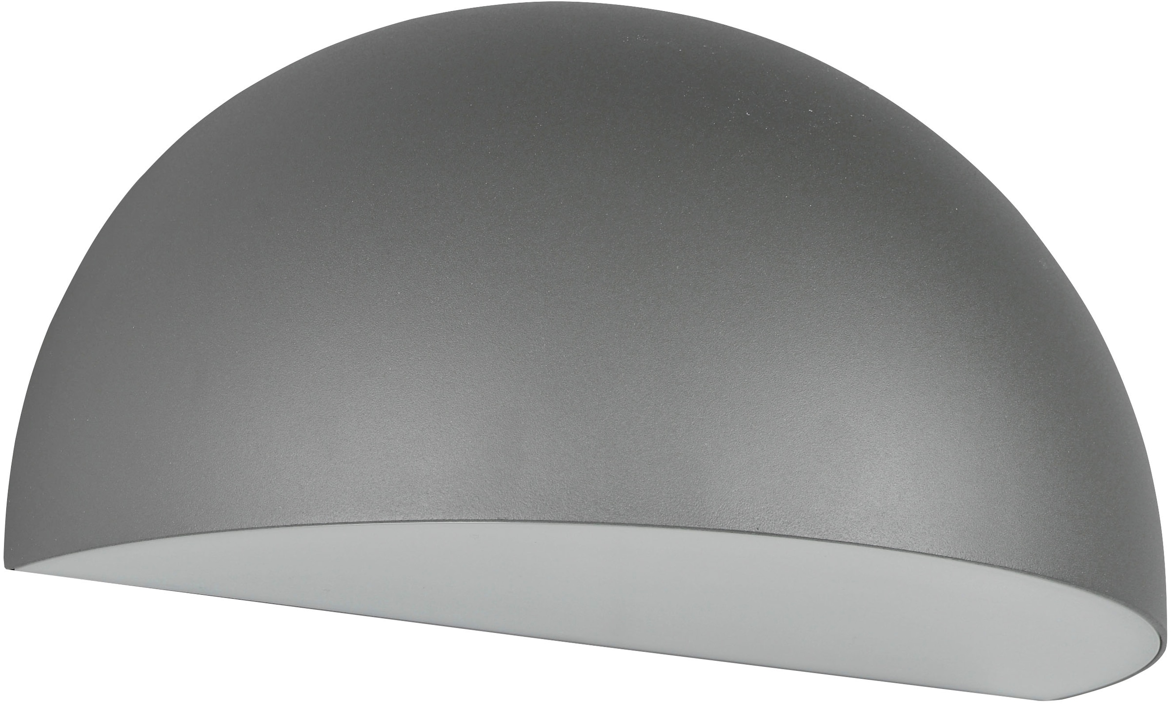 TRIO Leuchten Außen-Wandleuchte »MAAS, Hauswand Leuchte Downlight kugelförmig Metall Aluminium IP44«, 1 flammig, Leuchtmittel E27 | Leuchtmittel wechselbar, exkl 1x E27 max 10W, Breite 27cm Höhe 14cm, Leuchtmittel wechselbar