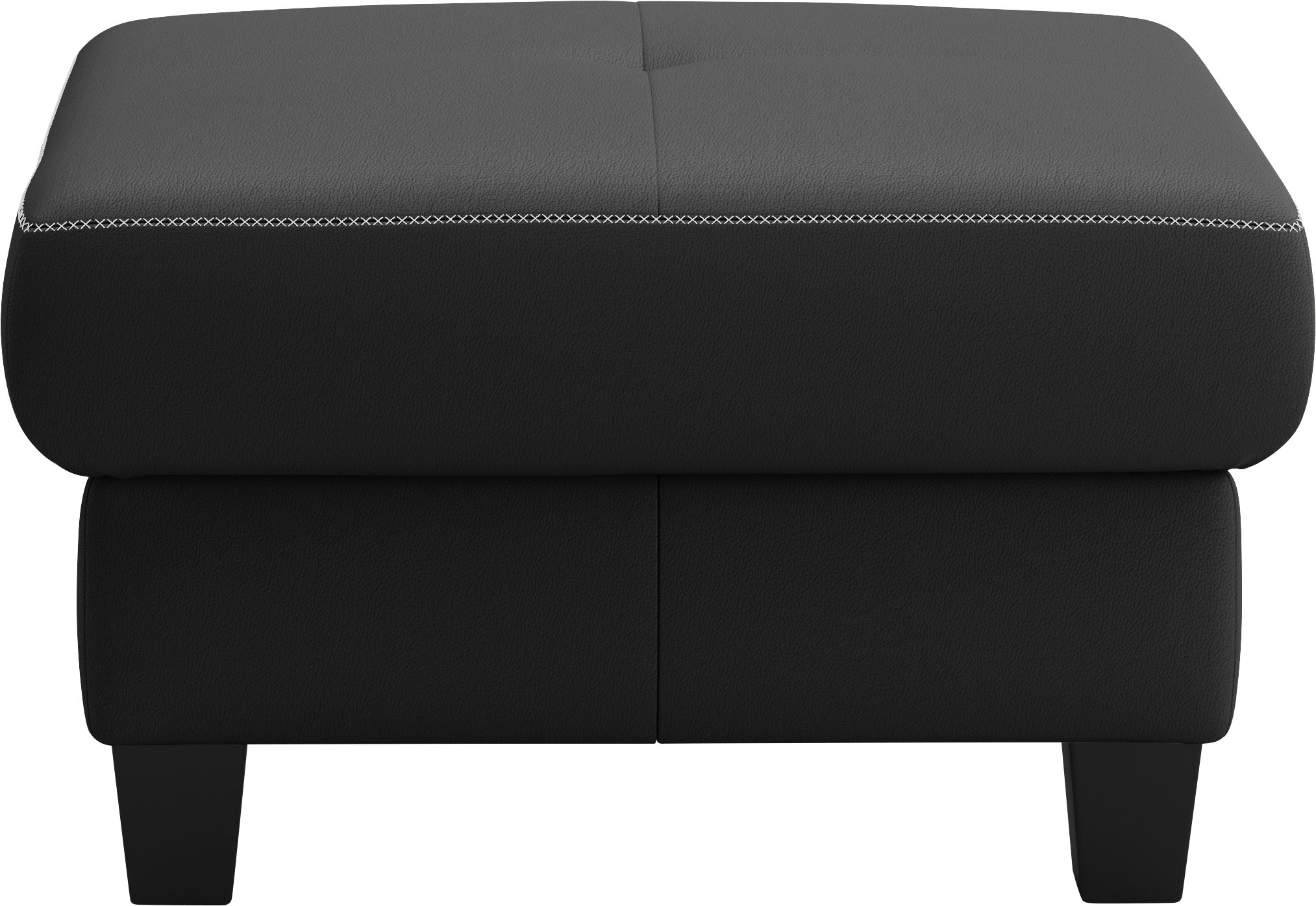 Thumbnail - PLACES OF STYLE Polsterhocker "Varese" Kreuznaht in beige