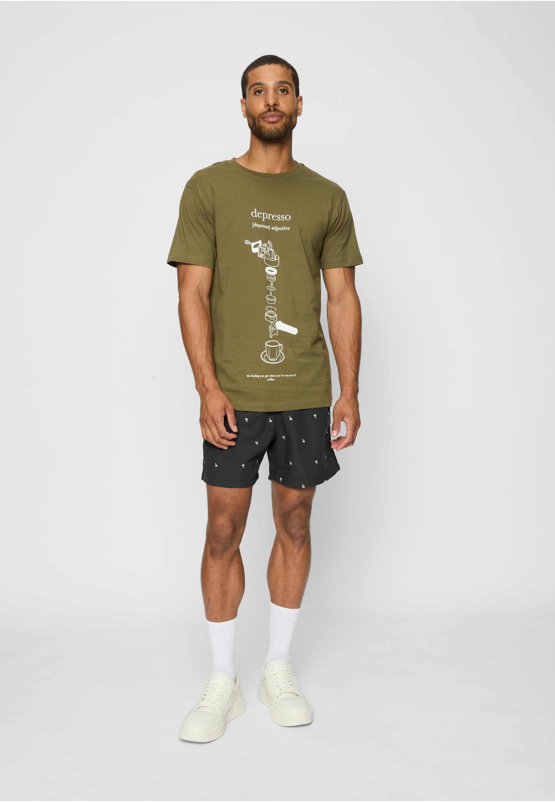 MisterTee Kurzarmshirt »MisterTee Herren Depresso Tee«, (1 tlg.)