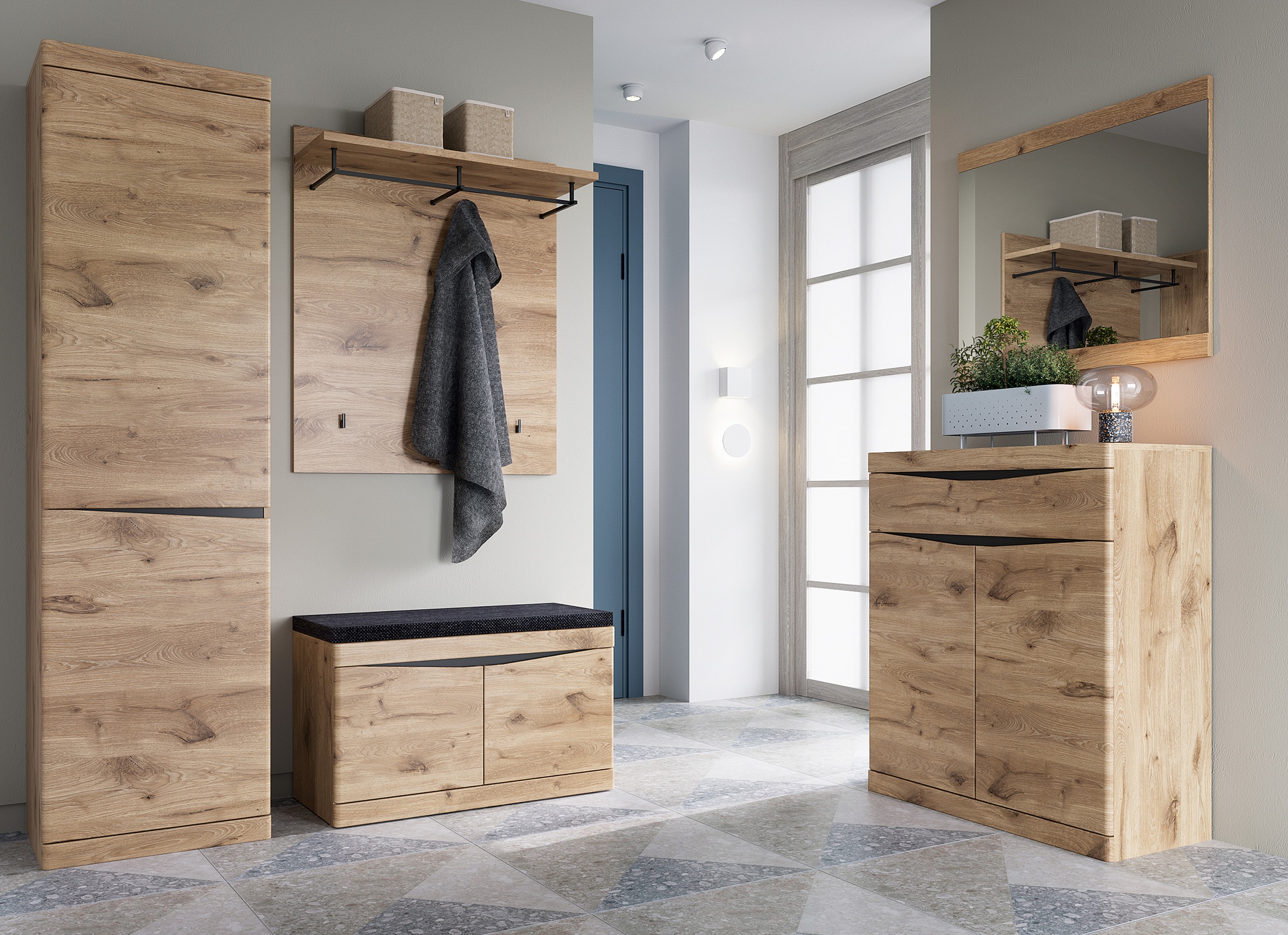 LIVING CHARM Garderobenpaneel "Twist" Breite 86 cm günstig online kaufen