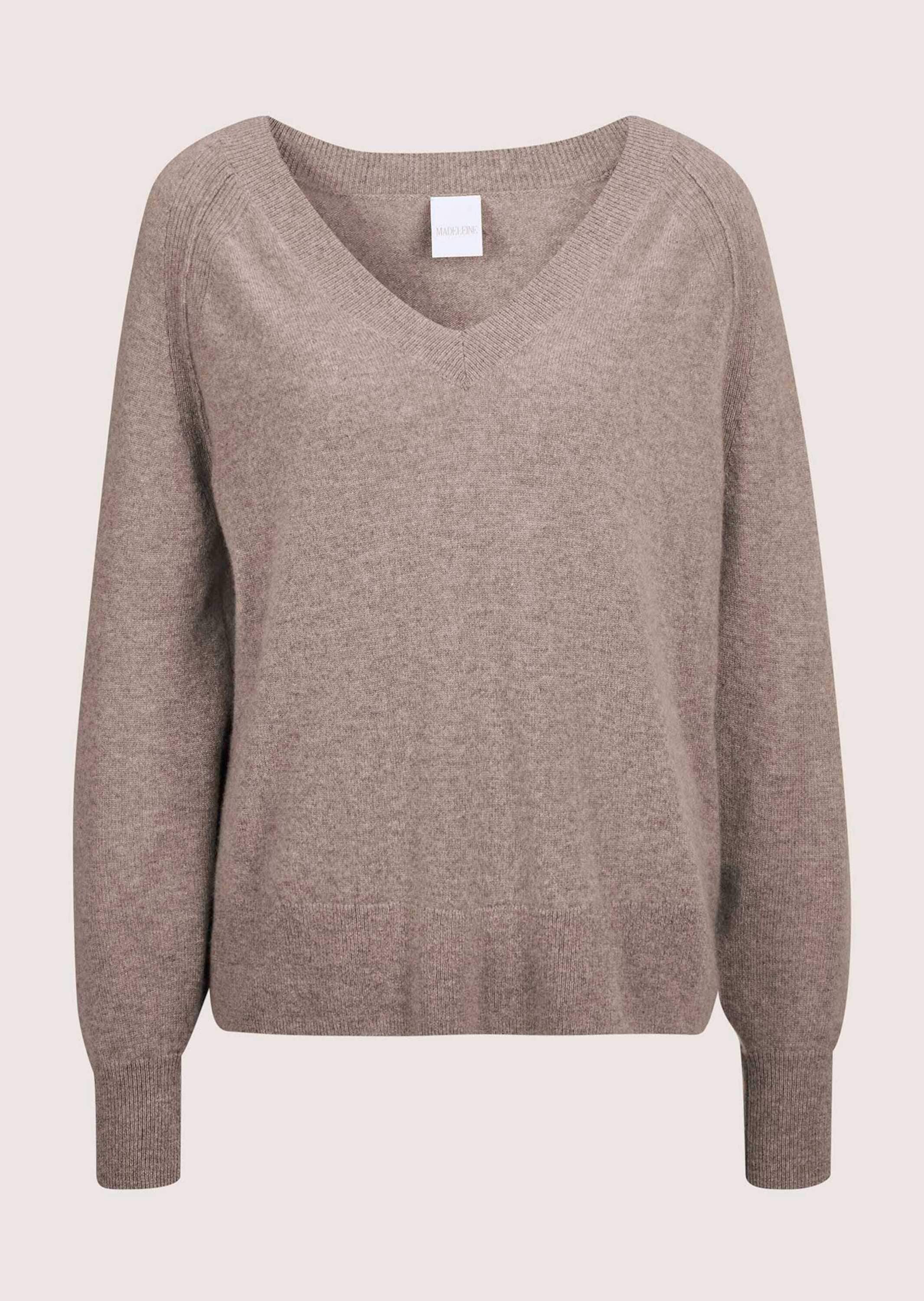 MADELEINE Longpullover "Pullover V-Pullover mit Kaschmir" günstig online kaufen
