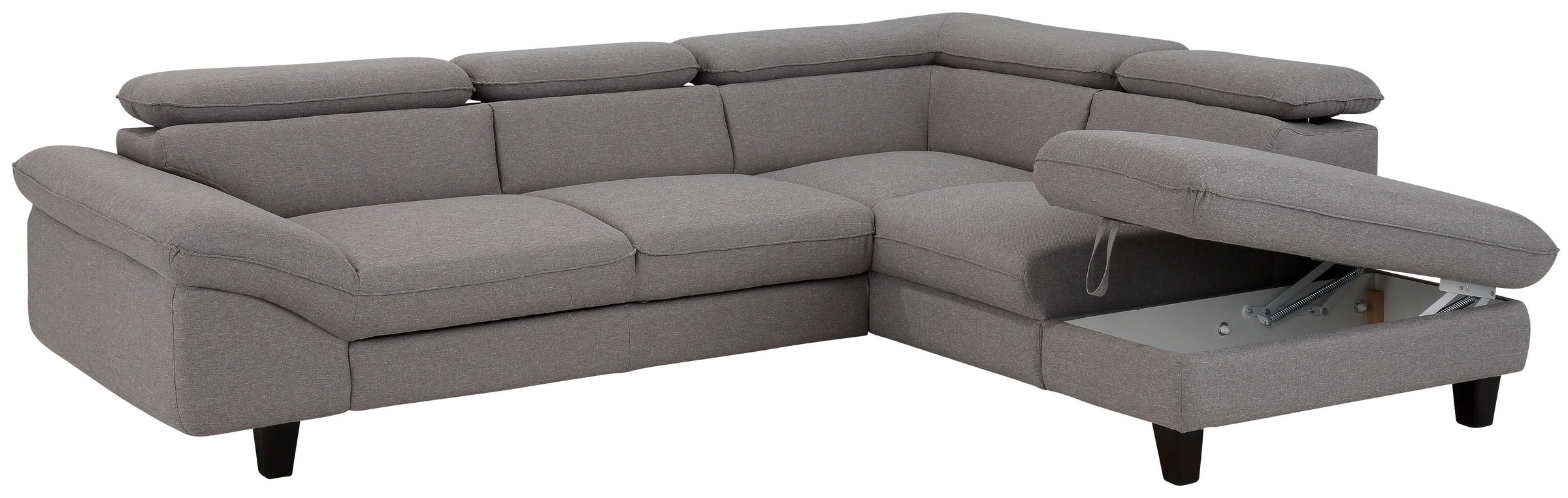 Home affaire Ecksofa »Pilot L-Form«, mit Kopfteilverstellung, wahlweise mit Bettfunktion & Bettkasten