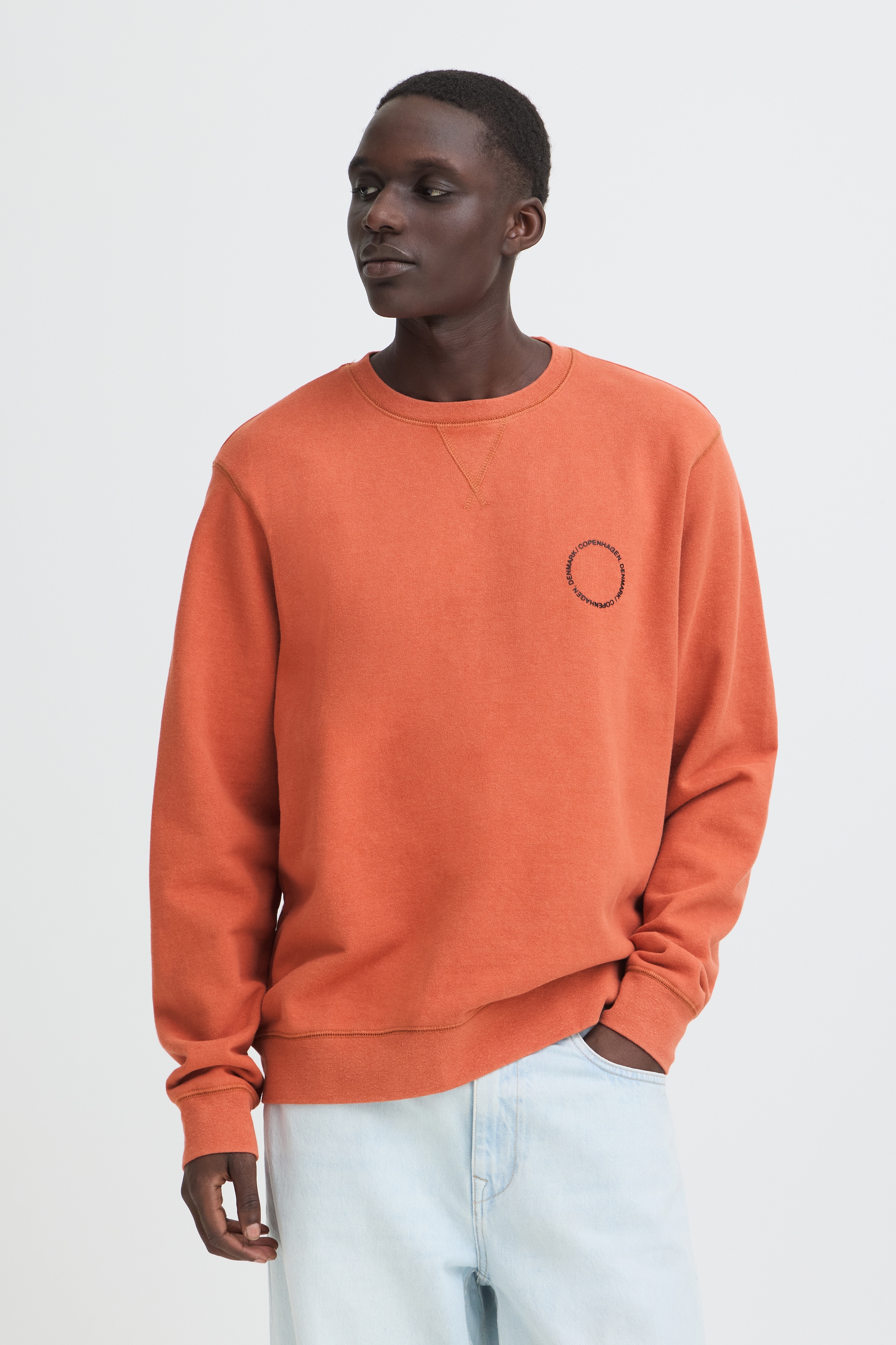 Blend Sweatshirt "BHKHARI WASH CREW SWEAT", Baumwolle, regular fit