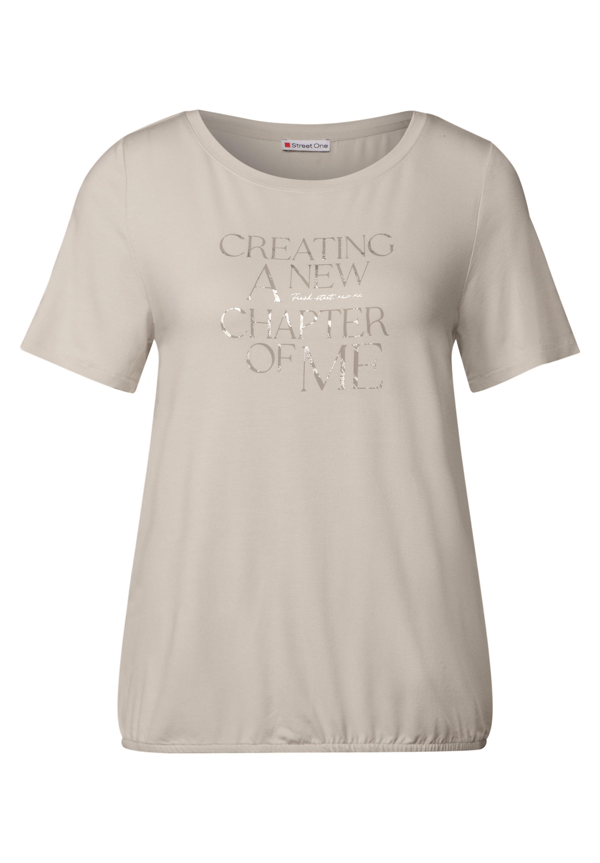 STREET ONE T-Shirt, mit Elastiksaum