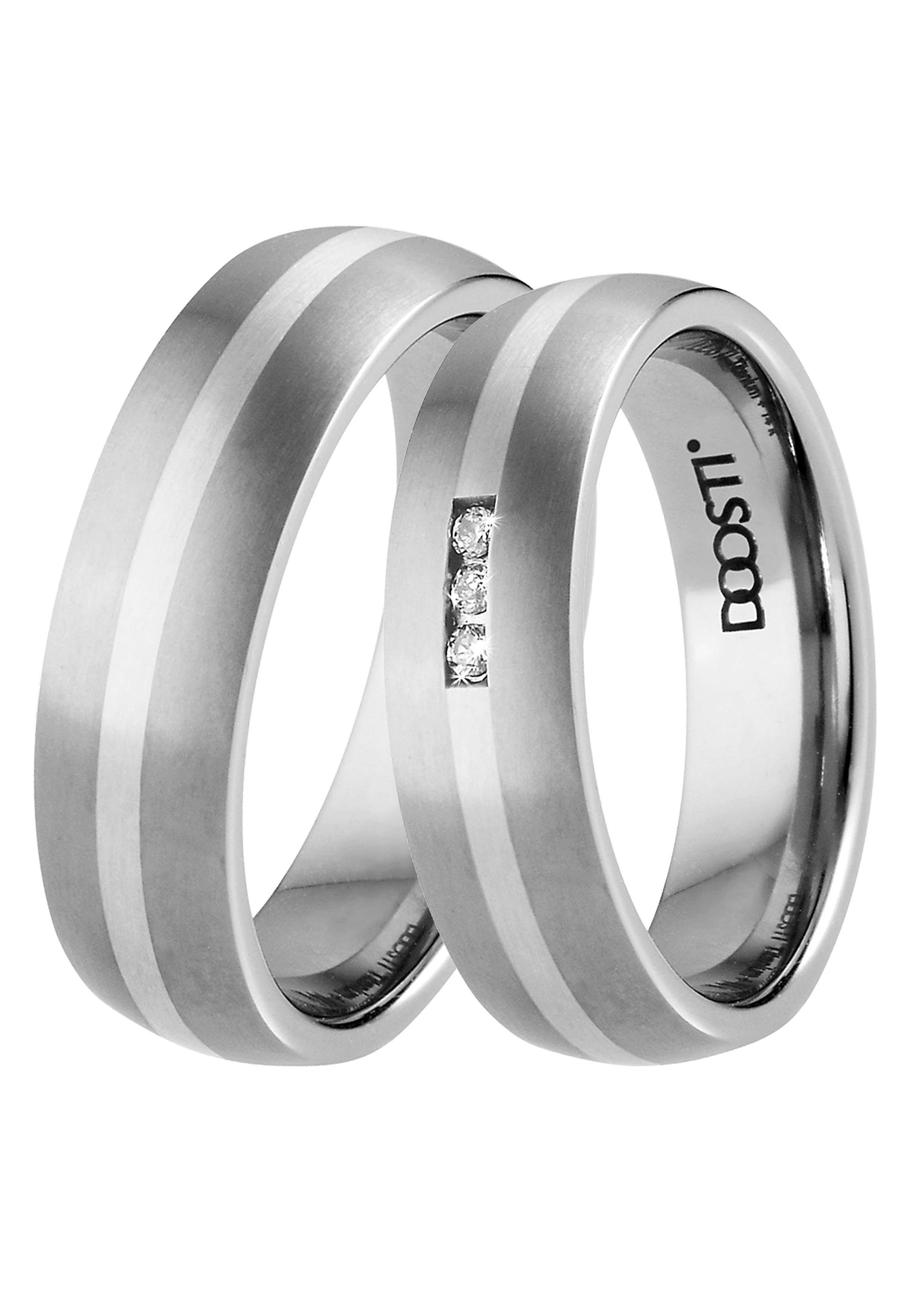 DOOSTI Trauring »Schmuck Geschenk Silber 925 Trauring Ehering Partnerring  LIEBE«, Made in Germany, mit o. ohne Zirkonia für kaufen | BAUR