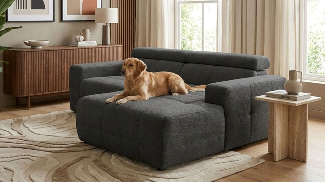 OTTO home Ecksofa "Ballerup 211 x 175 cm, auch mit verstellbarer Sitztiefe" Kopfteile verstellbar, Pet Friendly Bezug, L-Form