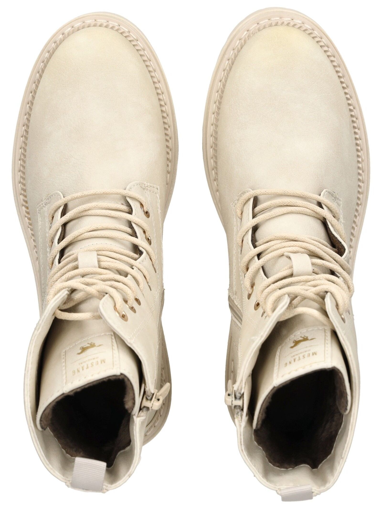 Mustang Shoes Schnürstiefelette »Mustang Shoes Stiefelette Lederimitat«
