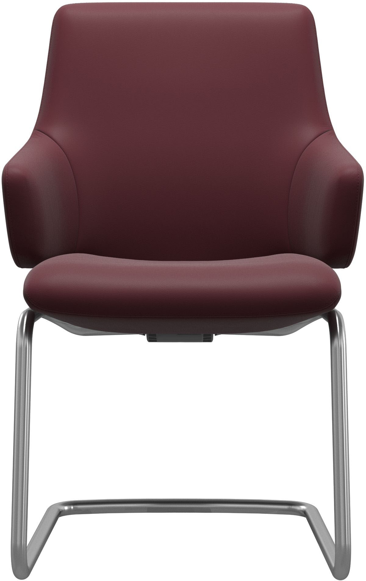 Stressless® Polsterstuhl »Laurel«, Leder BATICK, Low Back mit Armlehne, Größe L, mit Beinen aus Stahl in Schwarz matt