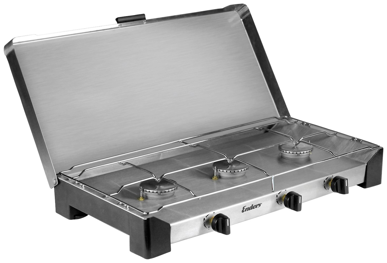 Enders Gaskocher "Brisbane 3 Z" Edelstahl 59x32 BxLxH: 59x32x9 cm, 3 x 2,3 günstig online kaufen