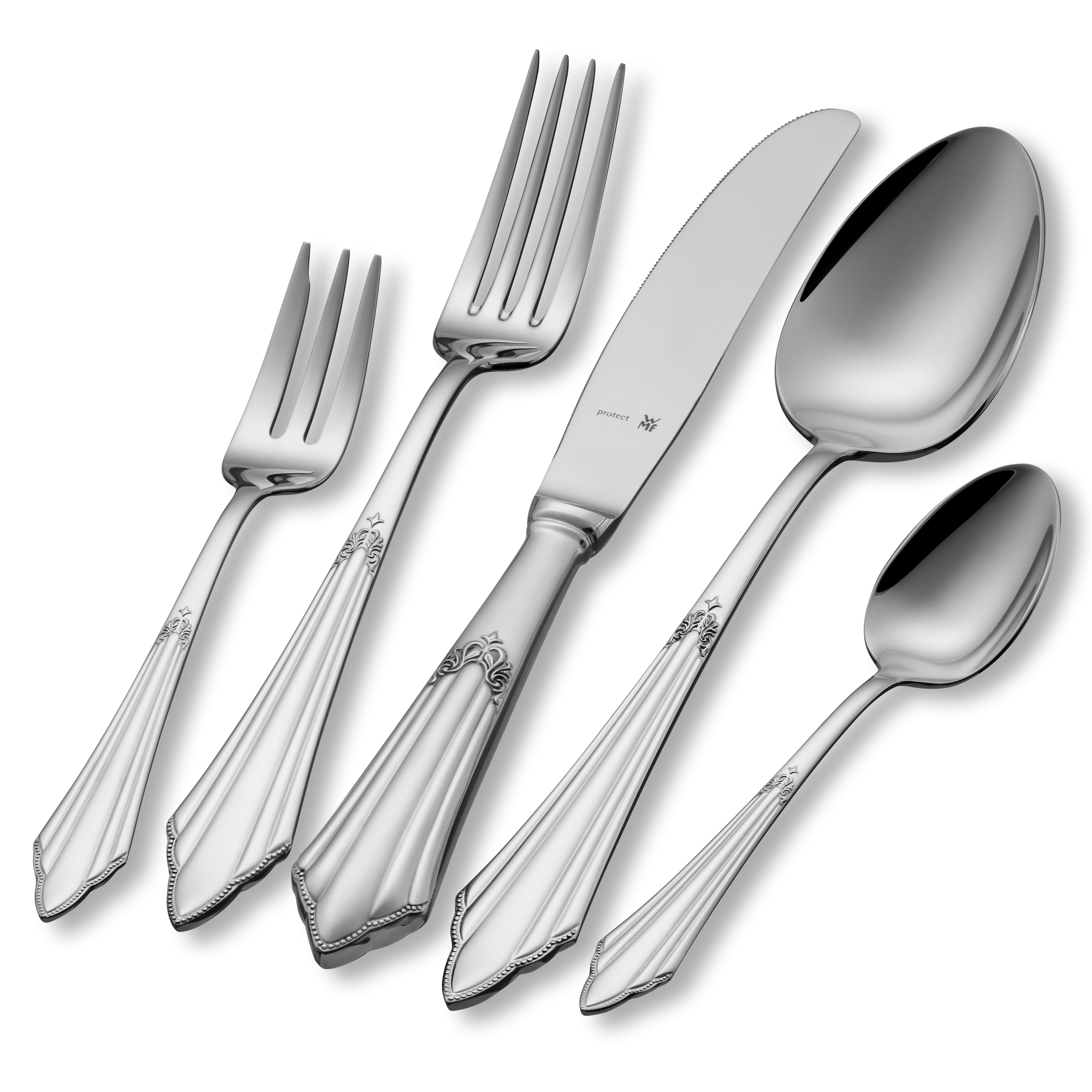 WMF Besteck-Set »Fächer«, (Set, 66 tlg.), ergonomisch, Cromargan protect