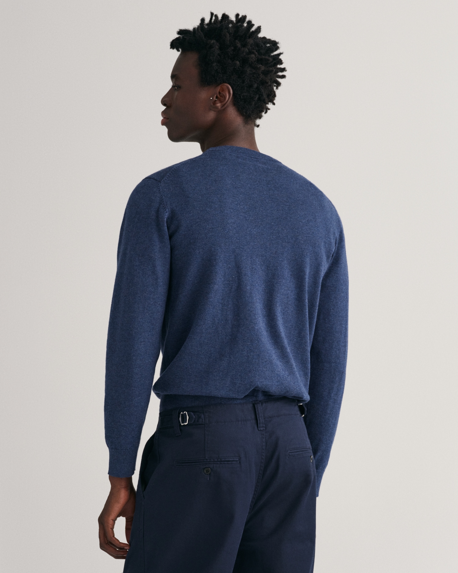 Gant Rundhalspullover »CLASSIC COTTON C-NECK«, Premium Strickpullver aus weicher 100% Baumwolle, Übergangspullover
