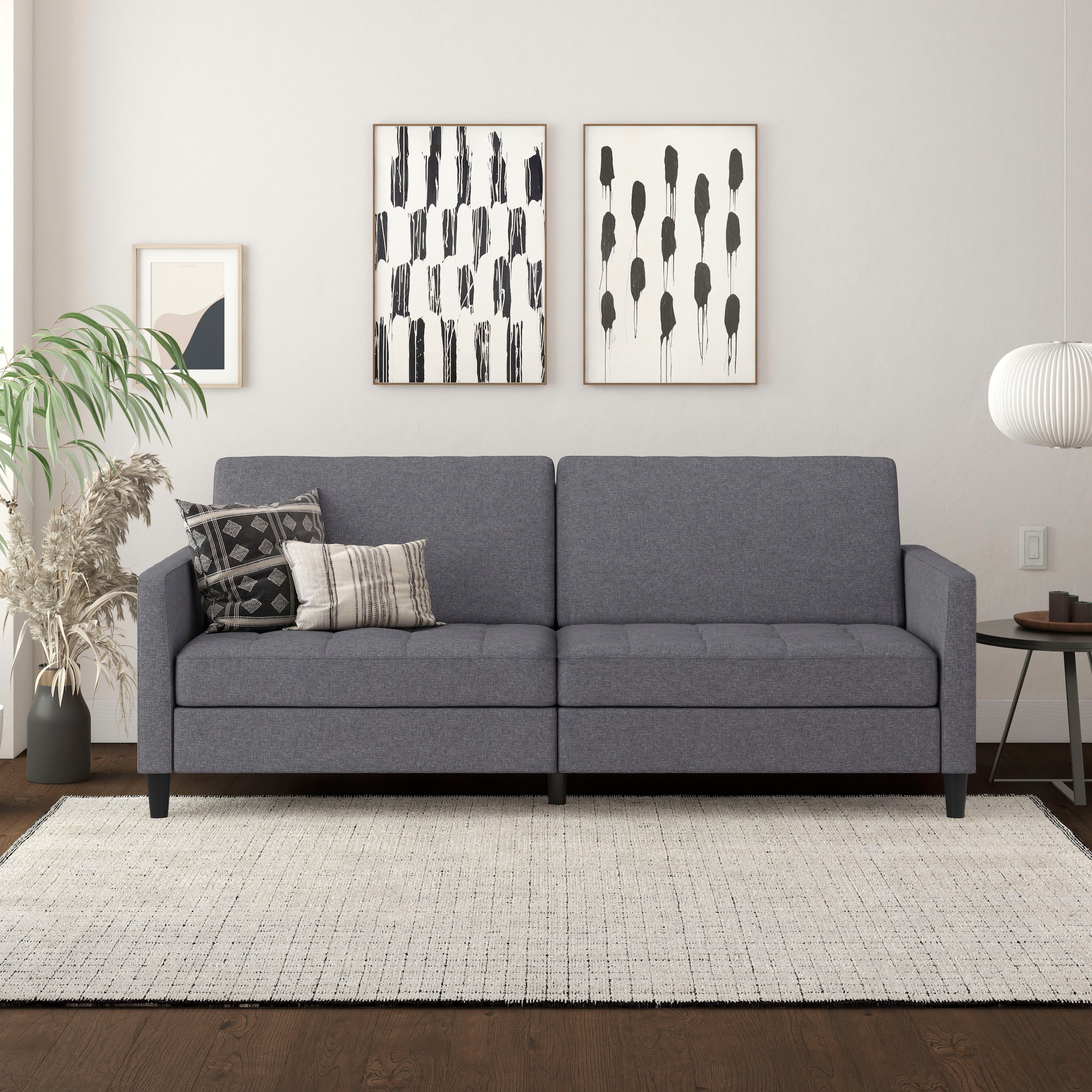 Dorel Home 3-Sitzer »Presley«, Sofa mit Bett-Funktion und verstellbarer Rückenlehne