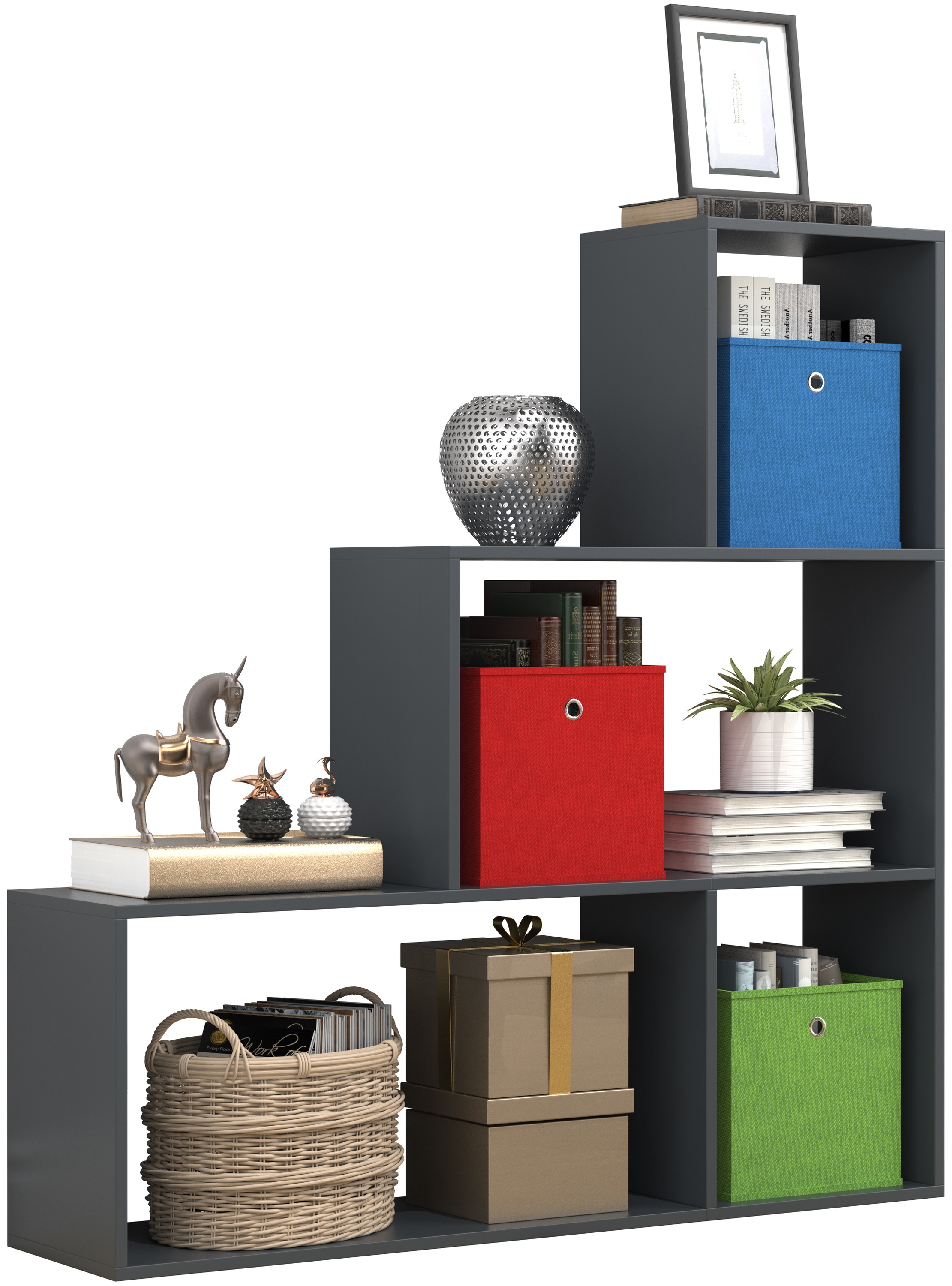 VCM Standregal "Holz Regal Raumteiler Standregal Bücher Dubila M" 1 Stk. tl günstig online kaufen