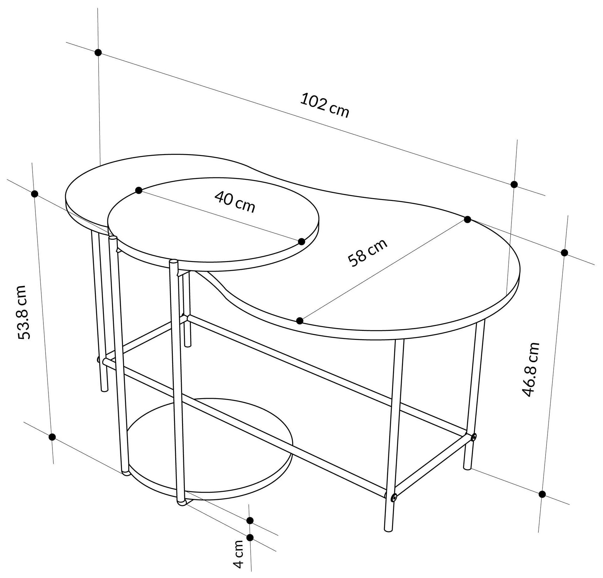 Decortie Couchtisch »CUDDLE COUCHTISCH«
