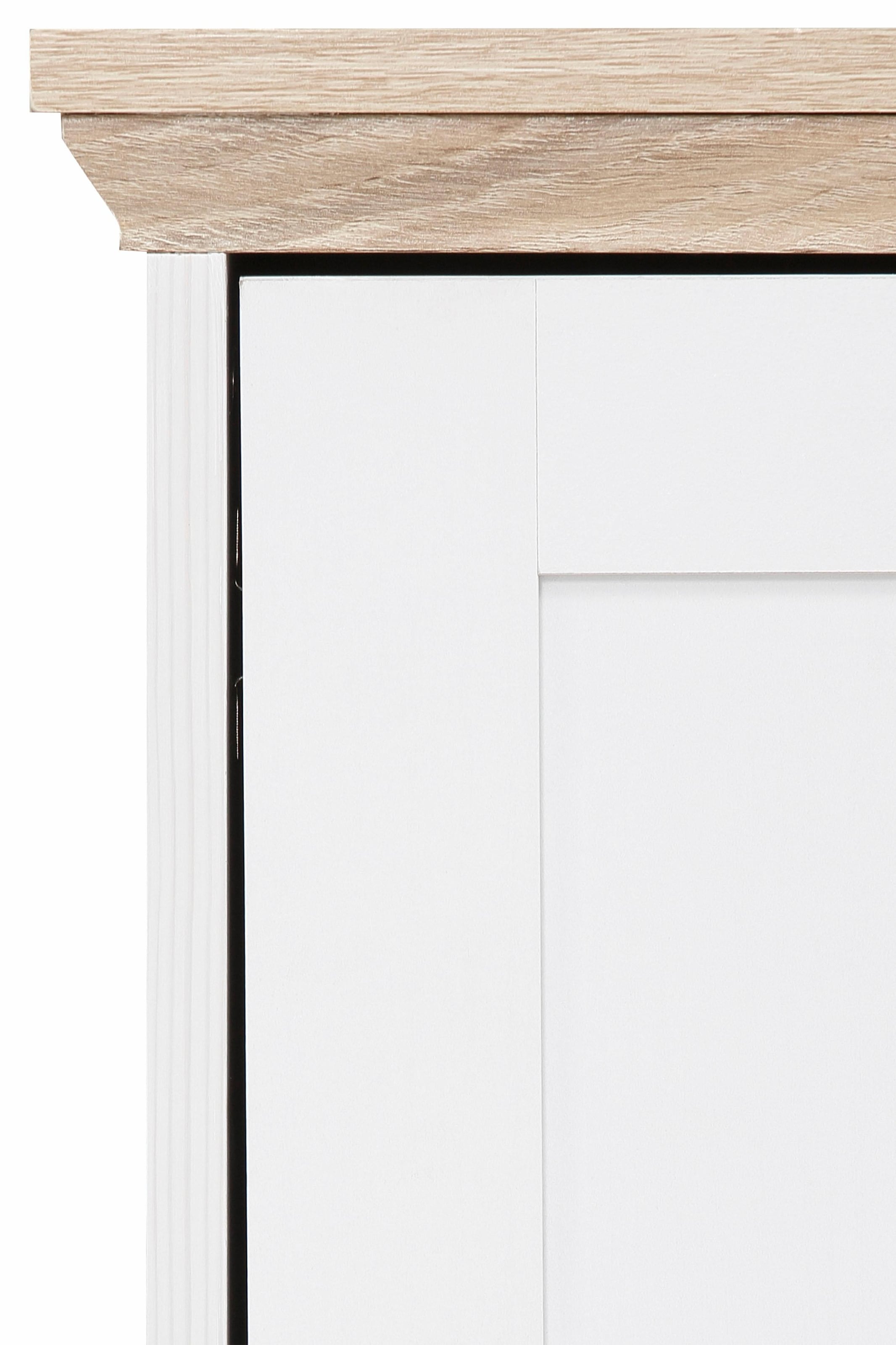 Home affaire Sideboard »Nanna«, Kommode mit einer Folien Oberfläche in Eiche-Optik, Breite 80 cm