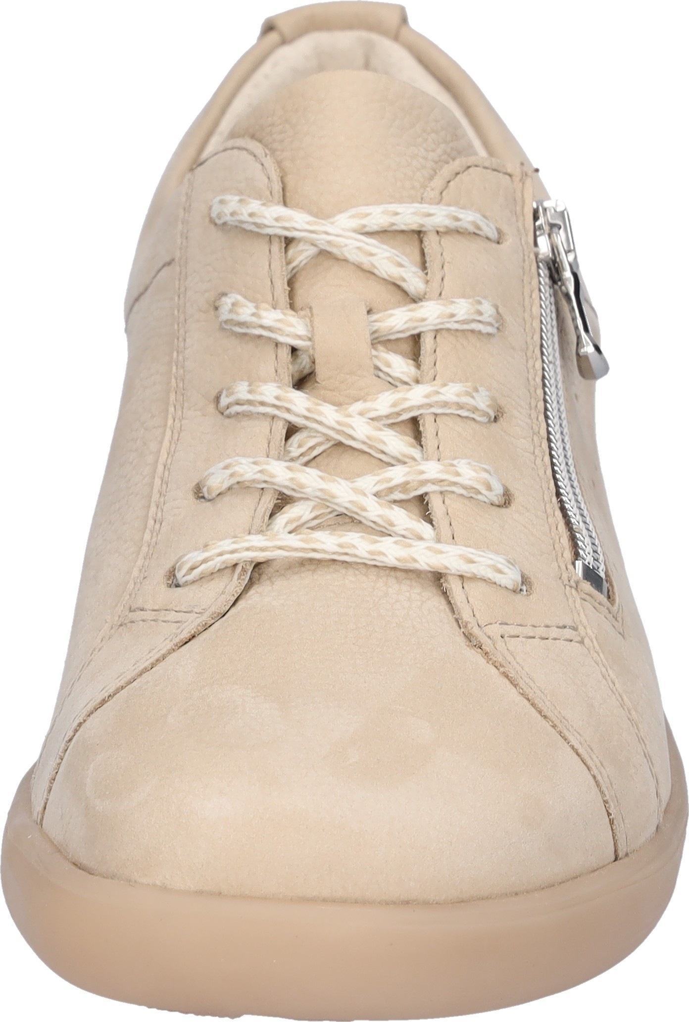 Schnürschuh WALDLÄUFER "H-CLOÈ", Damen, Gr. 6,5, hellbeige, Nubukleder, Textil, unifarben, Schuhe Schnürschuh, in H-Weite, Freizeitschuh, Halbschuh, Schnürer 3