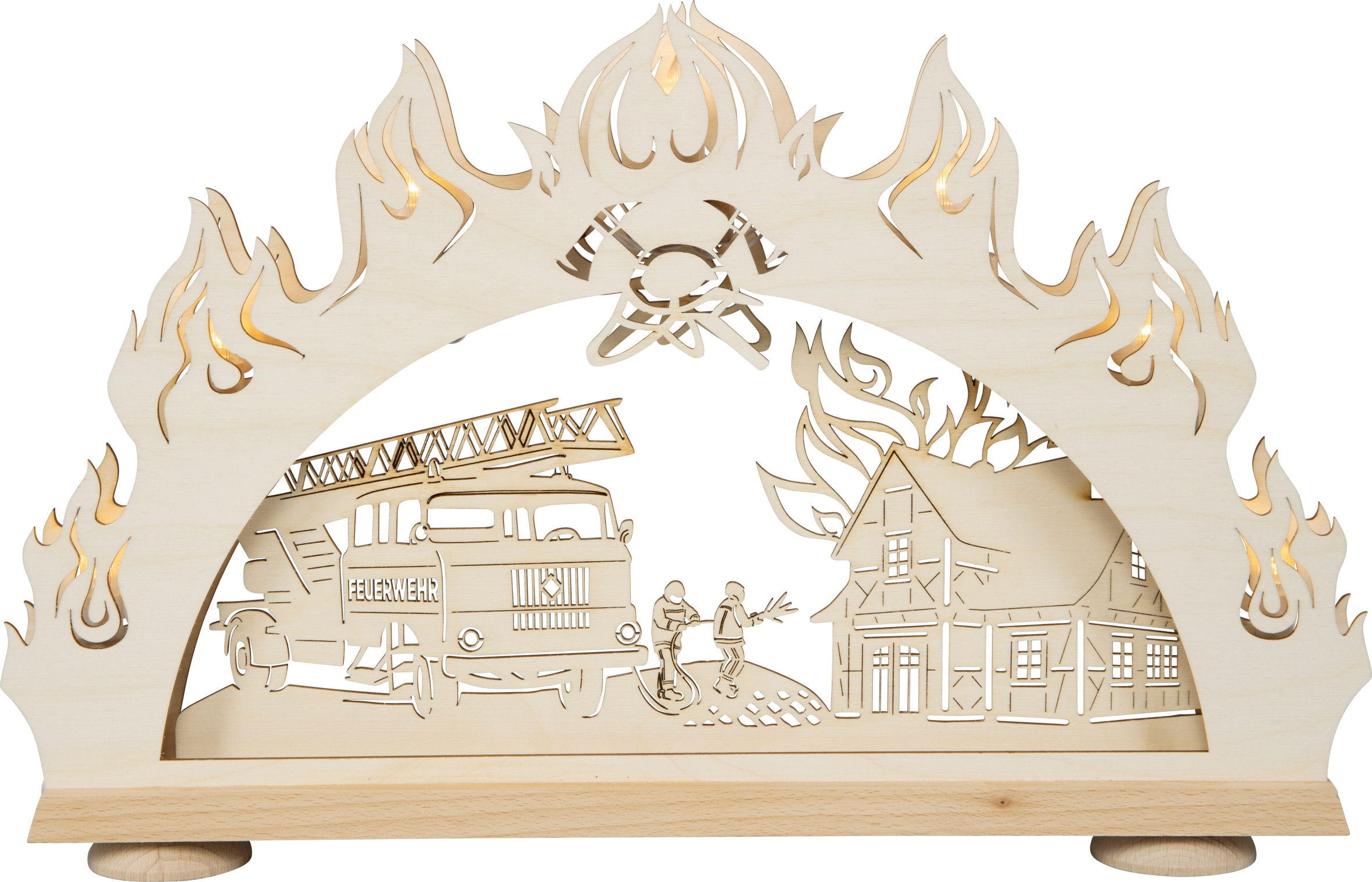 SAICO Original LED Schwibbogen "3D-Lichterbogen, Feuerwehr" Premium LED-Bel günstig online kaufen