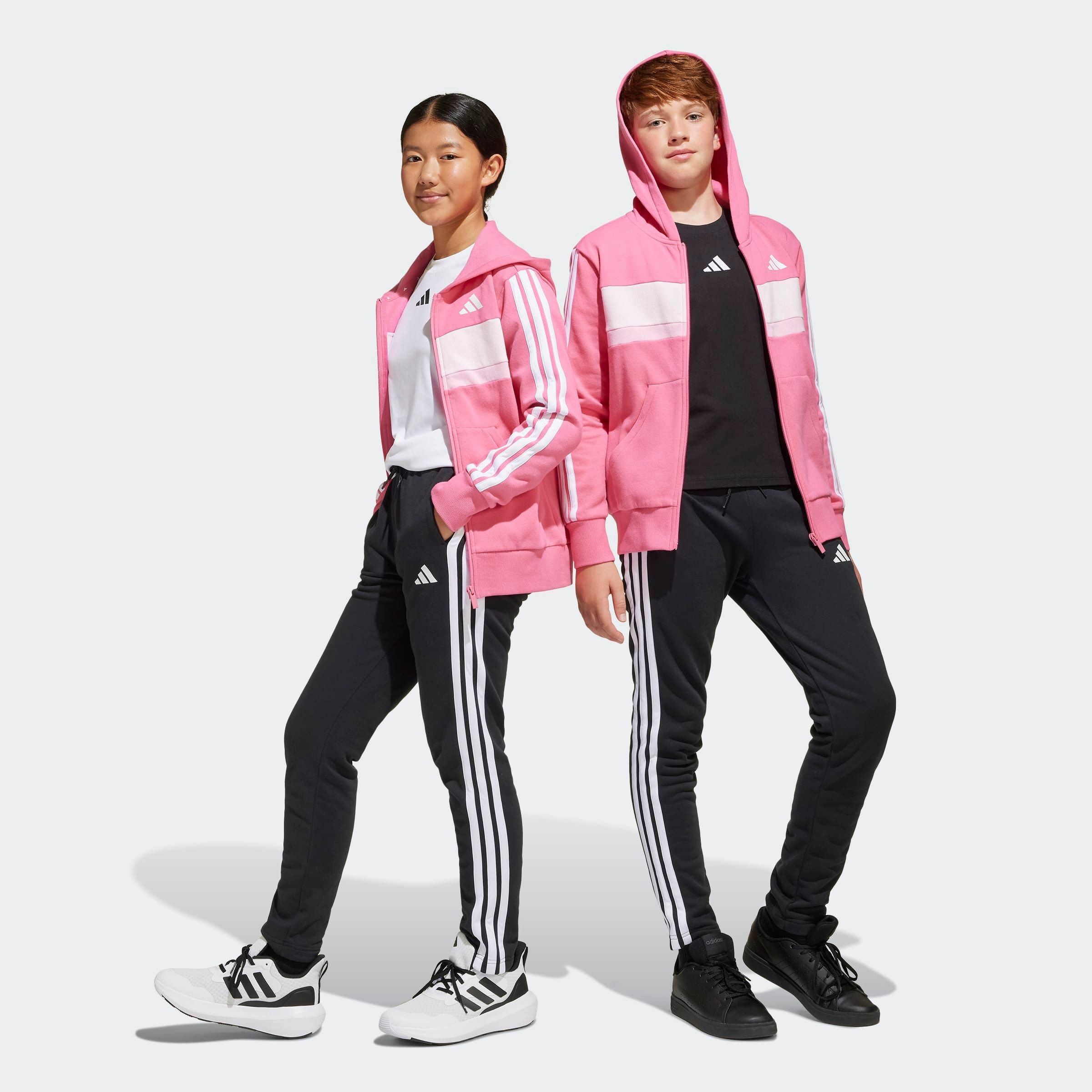 adidas Sportswear Trainingsanzug "SEASONAL ESSENTIALS TIBERIO 3-STREIFEN KIDS" 2 Stk.