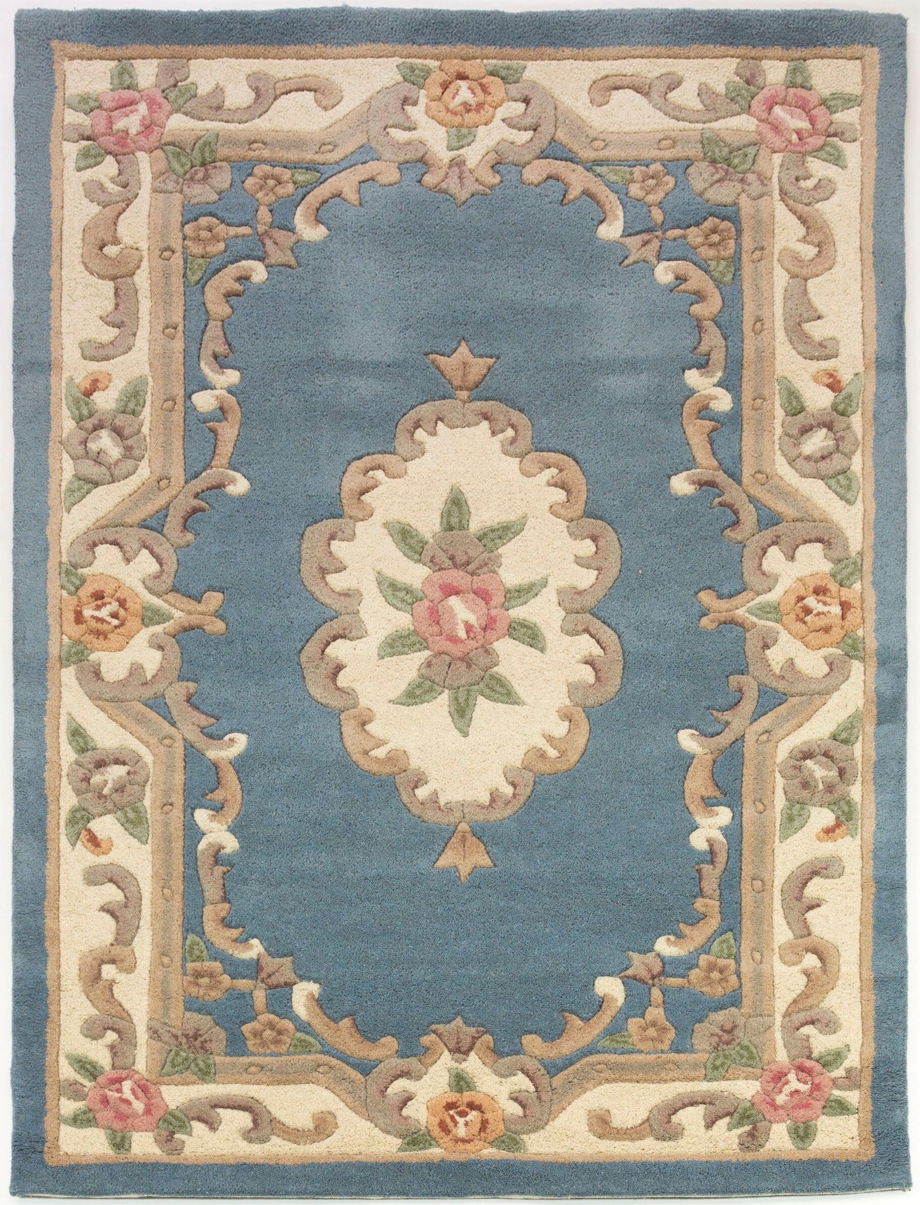 FLAIR RUGS Wollteppich "Aubusson", rechteckig, 10 mm Höhe