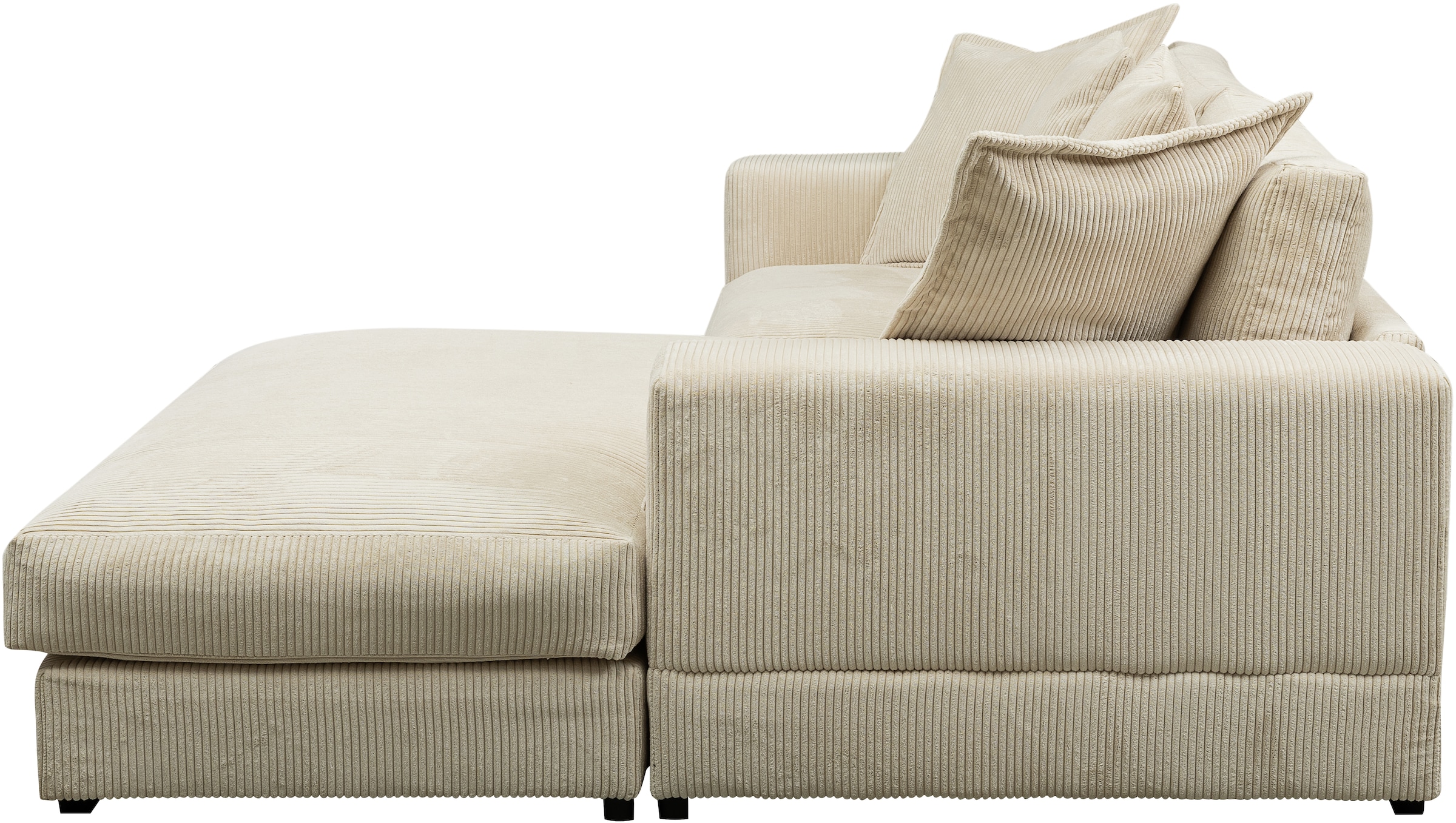 WERK2 Ecksofa »Eldorado, Megasofa, Polsterecke mit viel Platz, Breite 285cm, L-Form«, Design Ecksofa, besonders weicher Sitzkomfort, extra breite Recamiere