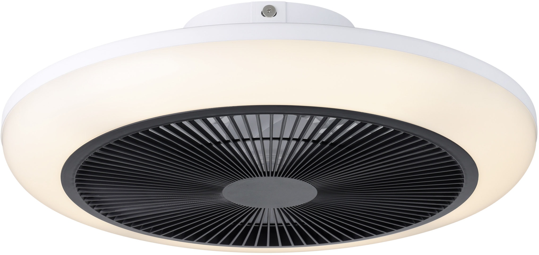 EGLO LED Deckenleuchte »SAYULITA 1 Leuchte und Ventilator - ABS - LED - 4X5,2W - IP20« LED-Modul 1 Stk. Kaltweiß | Neutralweiß | Warmweiß Ventilator mit Beleuchtung, H14,5 x Ø46 cm
