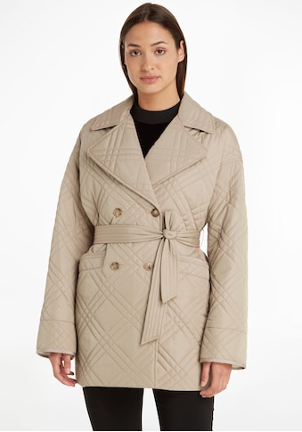 TOMMY HILFIGER Steppmantel »QUILTED SHORT TRENCH« su ...