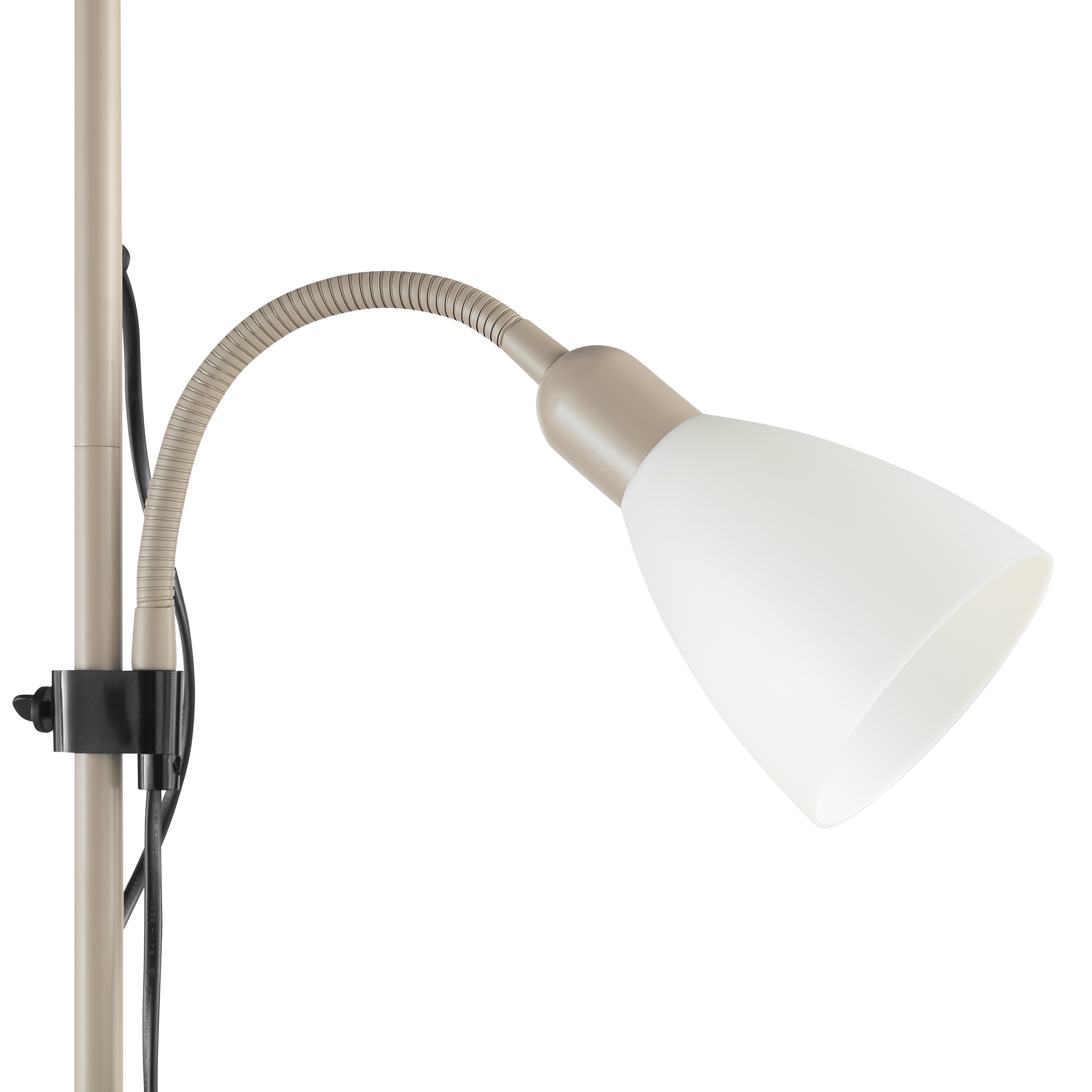 Brilliant Deckenfluter »Spari«, 2 flammig, Leuchtmittel E27-E14 | ohne Leuchtmittel, 180 cm Höhe, Ø 25 cm, E27 + E14, Aluminium/Kunststoff