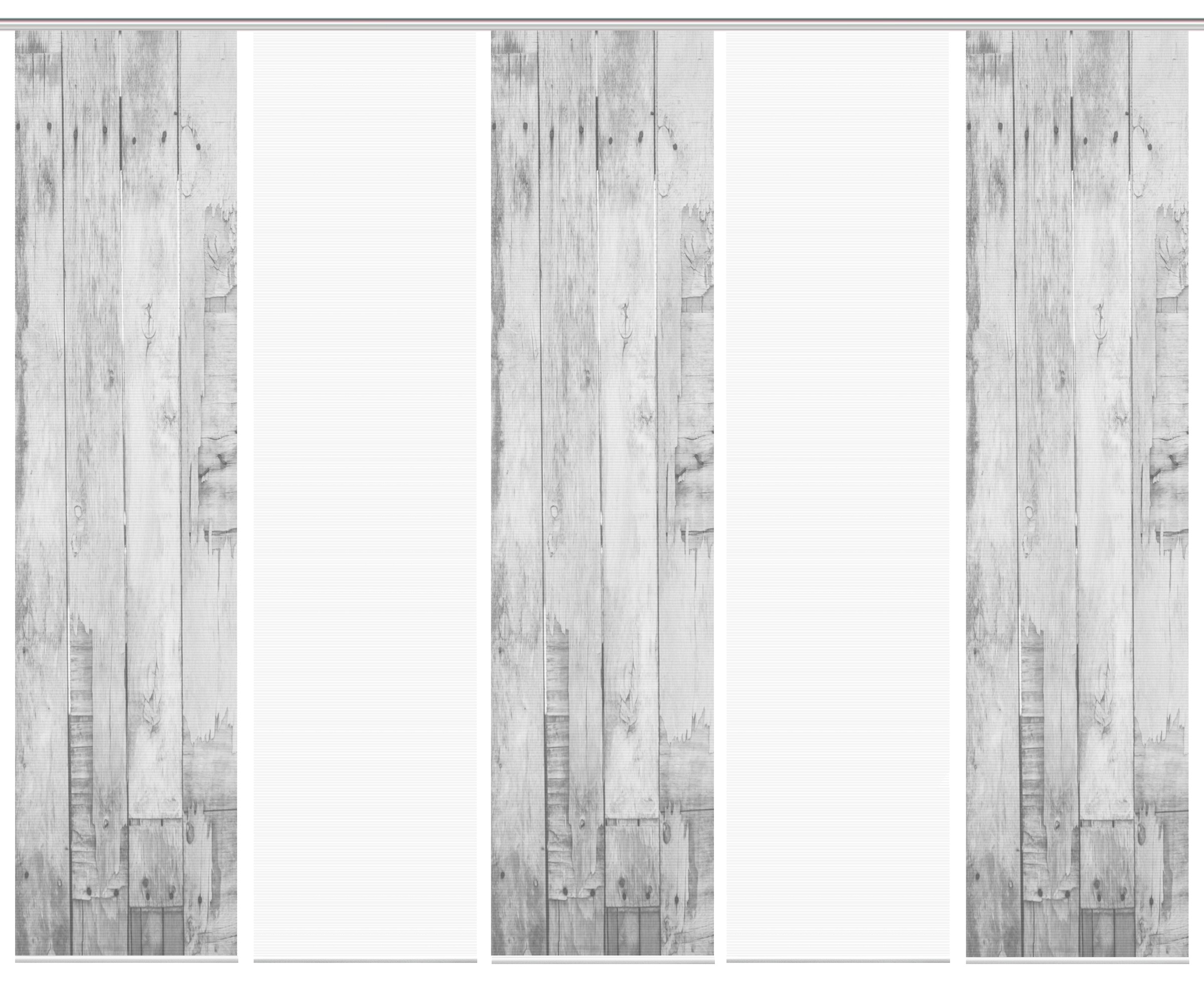 Thumbnail - Vision Schiebegardine "LIZZA" Paneelwagen 5 Stk. tlg. SET,SCHIEBEVORHANG,BAMBUS,DIGITALDRUCK